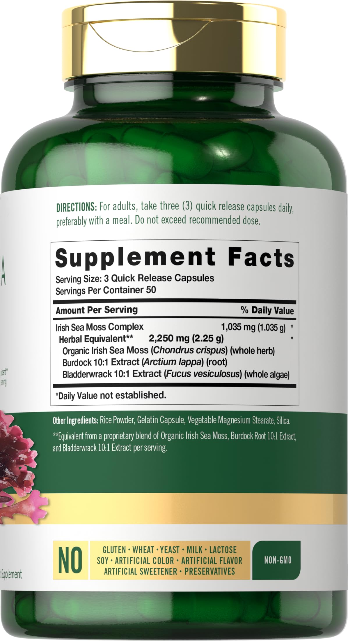 Carlyle Irish Sea Moss Capsule 150 Count