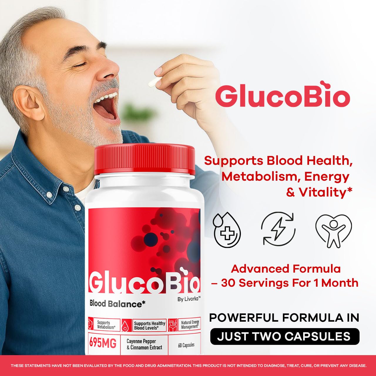 LIVORKA GlucoBio Capsules 60 Count