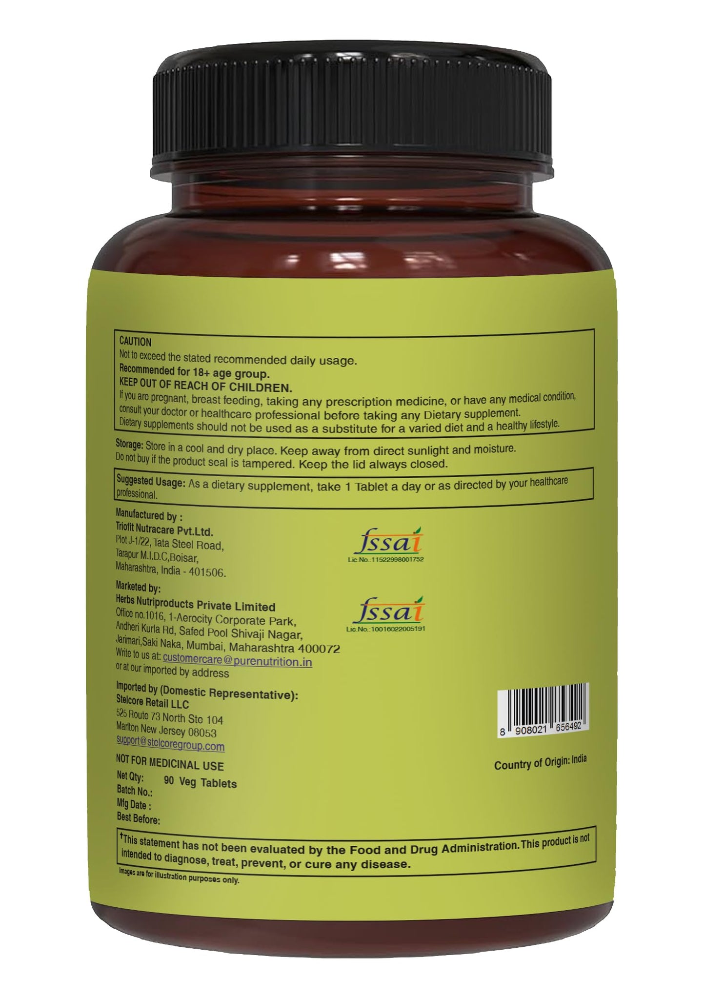 Pure Nutrition Natural Treasures Whole Food Multivitamin for Women Tablet, 90 Count