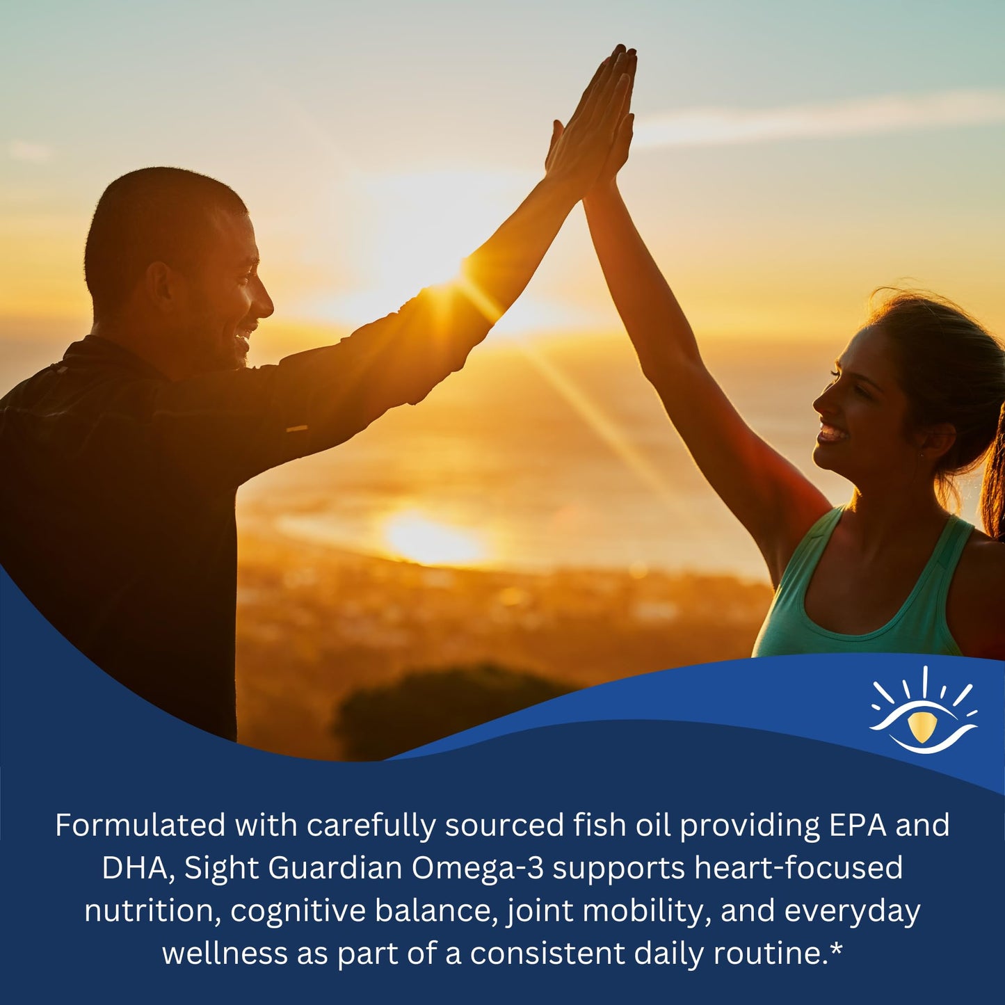 Focus Vision Supplements Sight Guardian Omega-3 with EPA, DHA, 100mg Fish Oil per Serving, Capsules, 60 Count