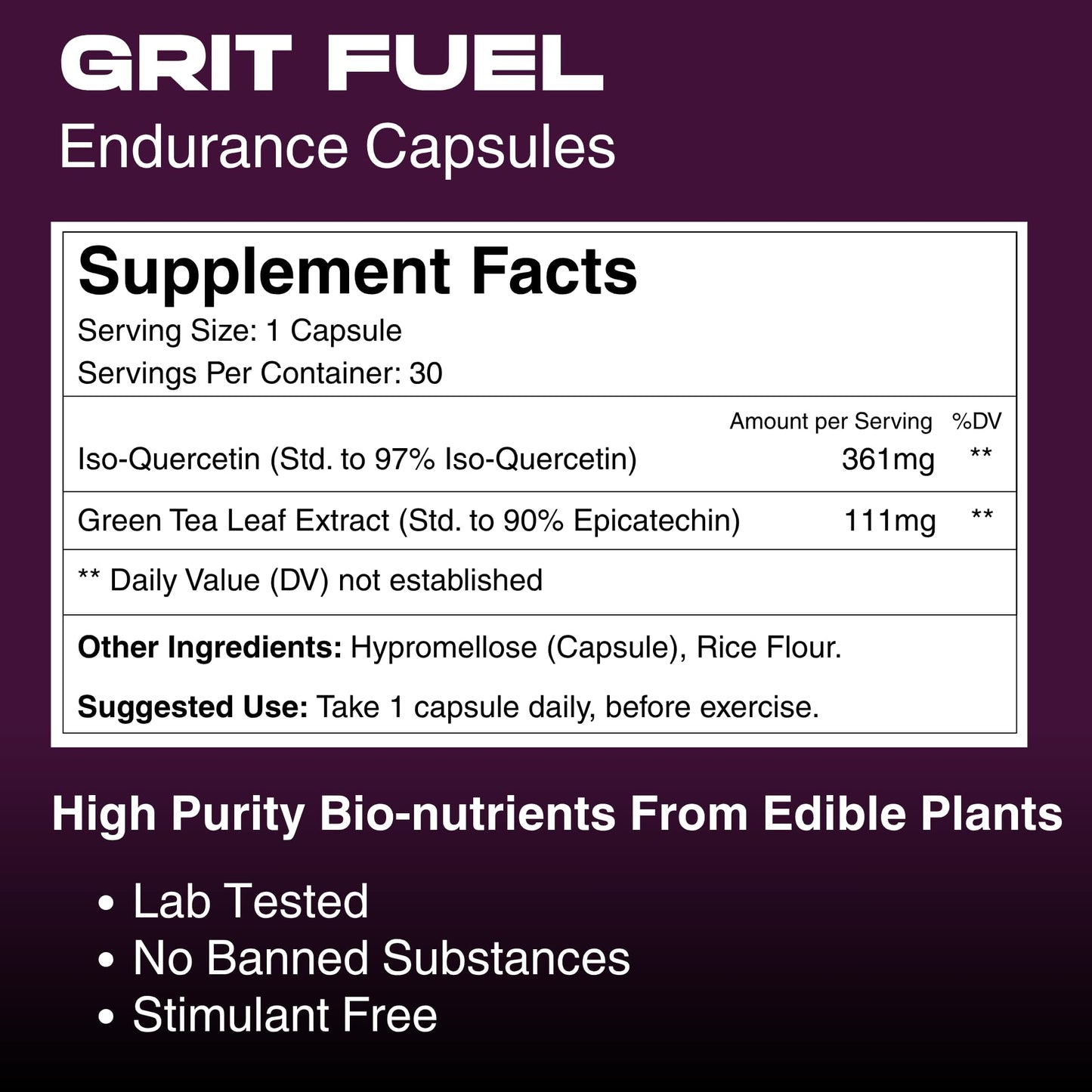 Freak Shake Grit Fuel Endurance Capsules, 1 Capsule