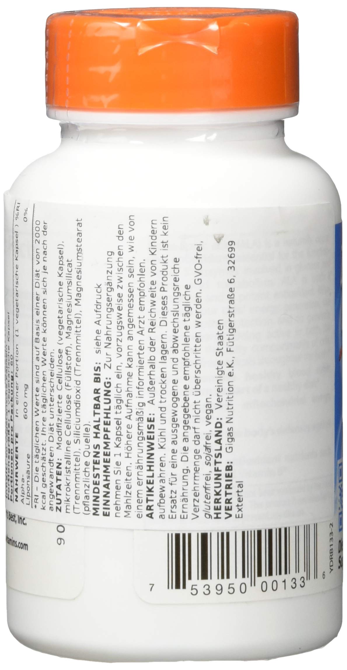 Doctor's BEST Alpha Lipoic Acid Tablet, 60 Count