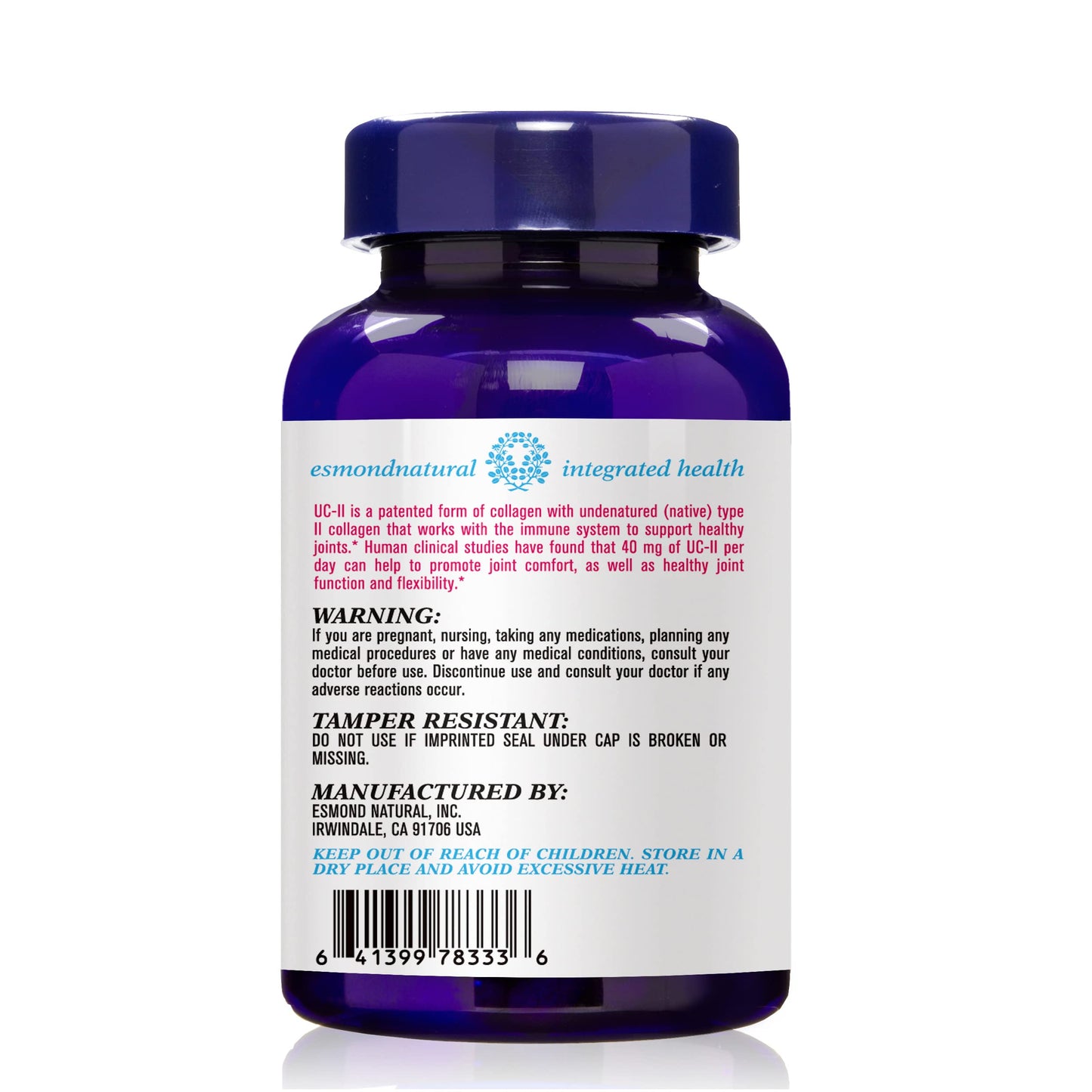 Esmond Natural UC II Complex (Comprehensive Formula to Support Joint Integrity, Movement and Flexibility) 480 Tablets