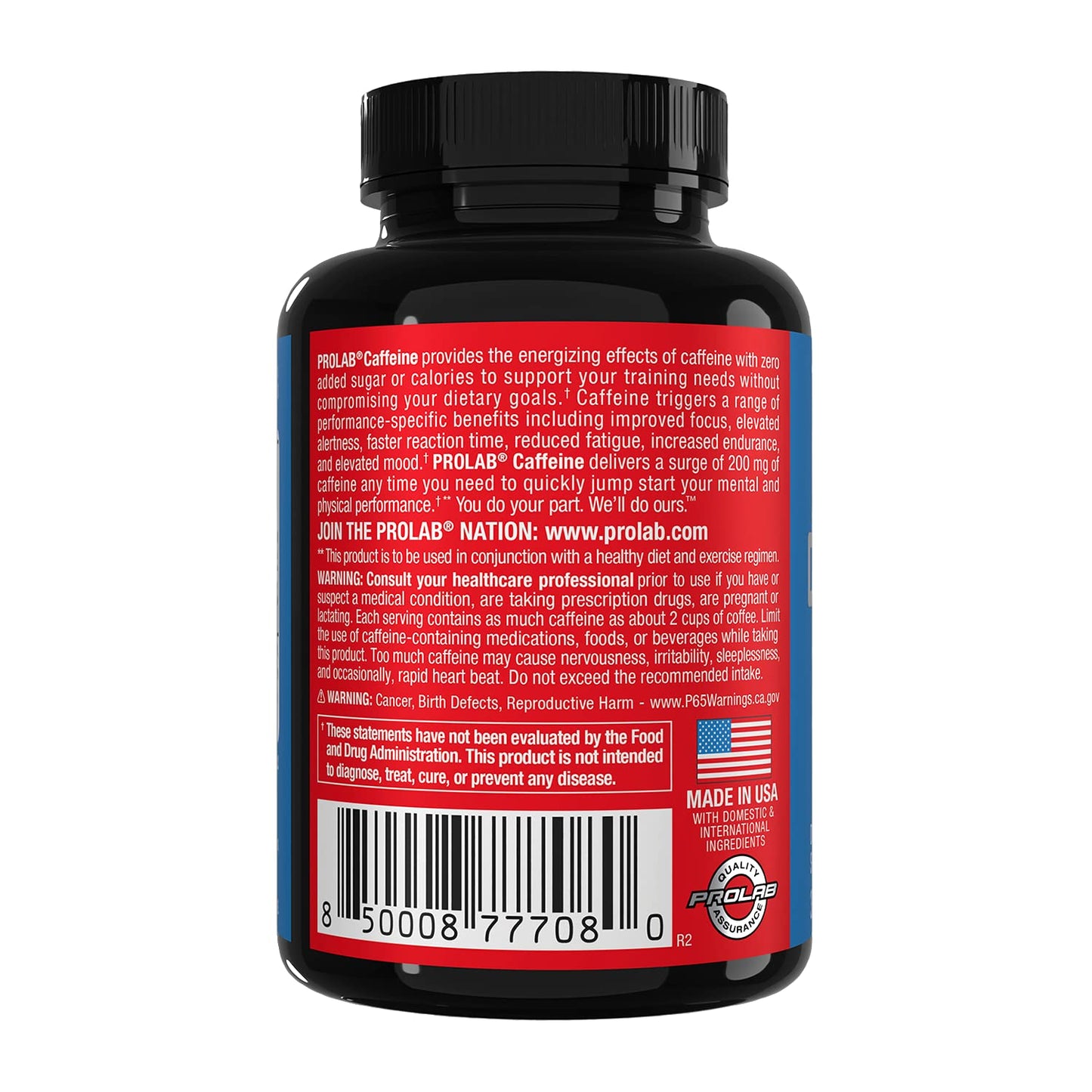 ProLab Caffeine 200mg Tablet, 300 Count