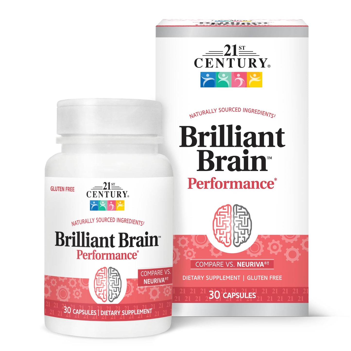21st Century Brilliant Brain Performance Capsules, 30 Count