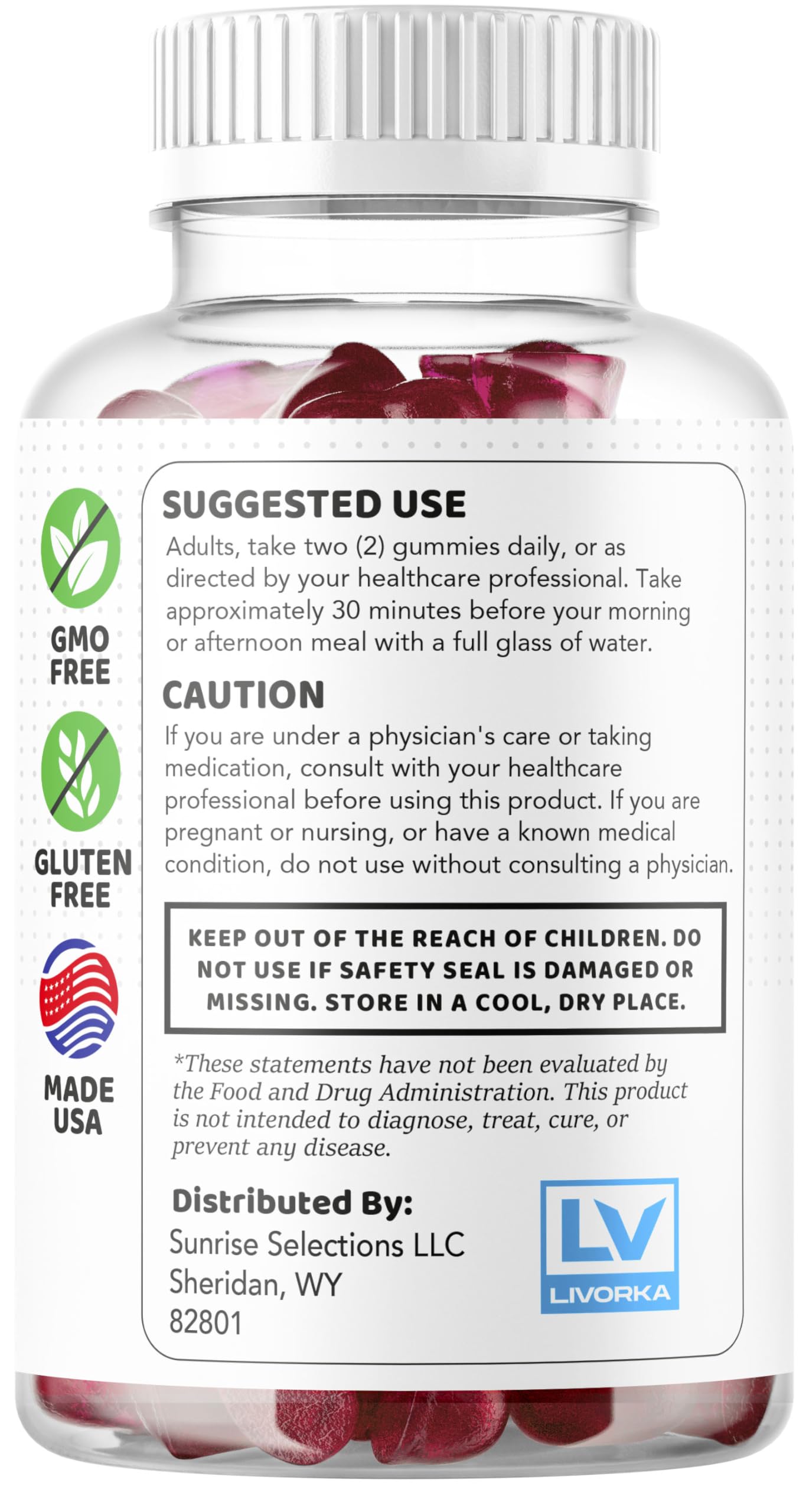 LIVORKA Thrive XXL Gummies 180 Gummies