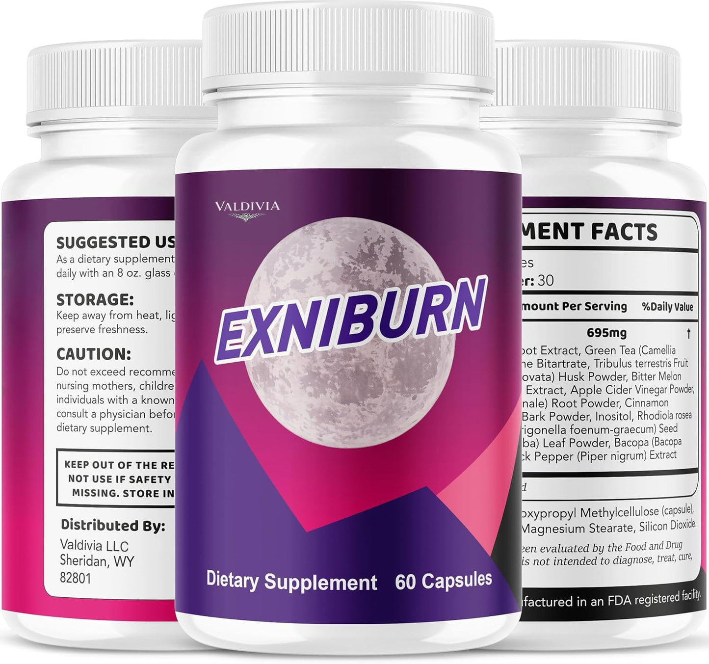 Valdivia Exniburn Capsules 60 Count
