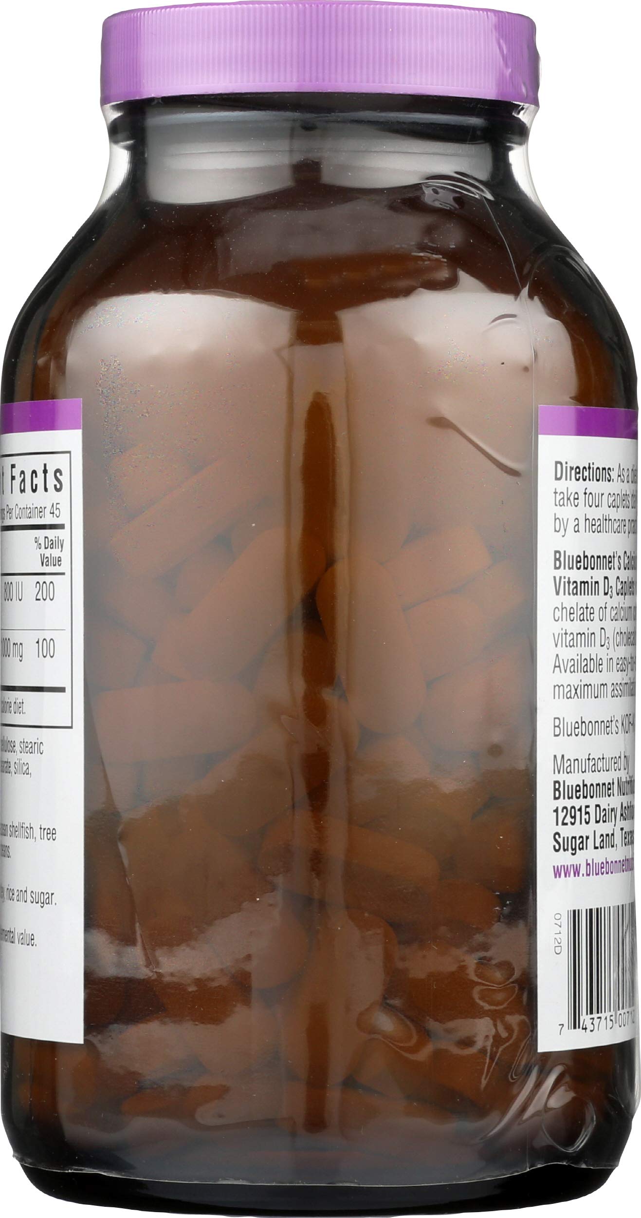 BlueBonnet Calcium Citrate Vitamin D3, 180 Capsules