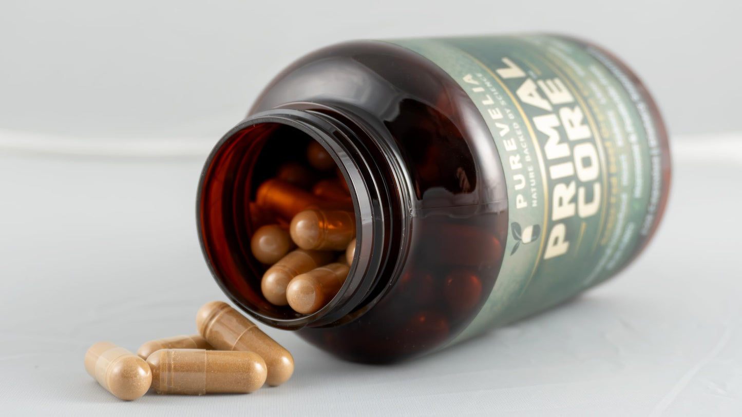 Purevelia Primal Core Grass-Fed Beef Organ Complex Capsules, 120 Count