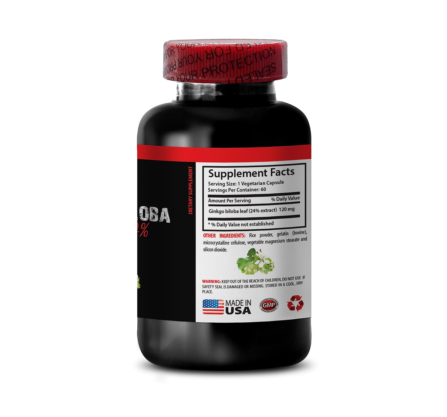 SKIN CARE SOLUTIONS Ginkgo Biloba Organic Capsule 180 Capsules