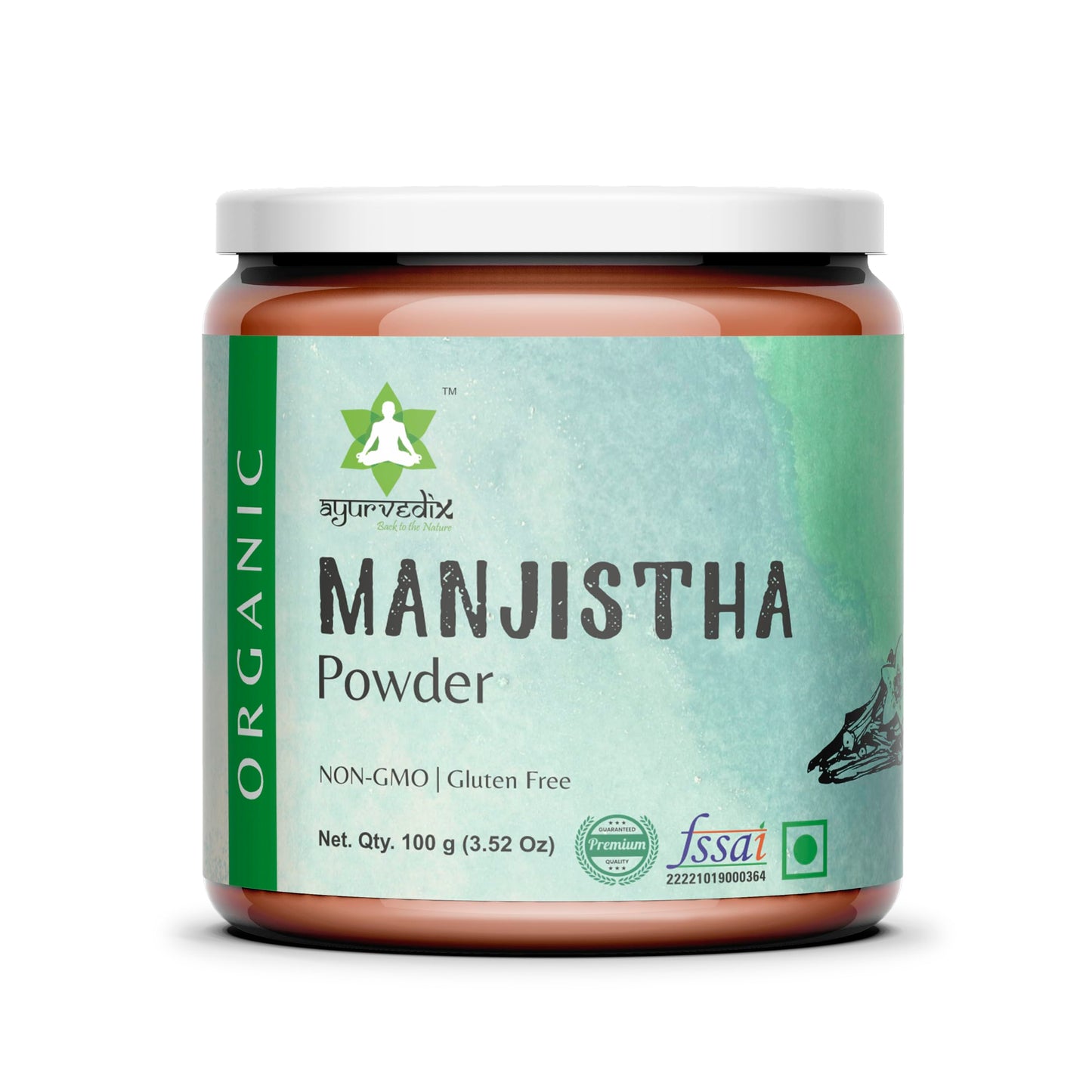 ayurvedix Organic Manjistha Powder 7.0548 Ounce