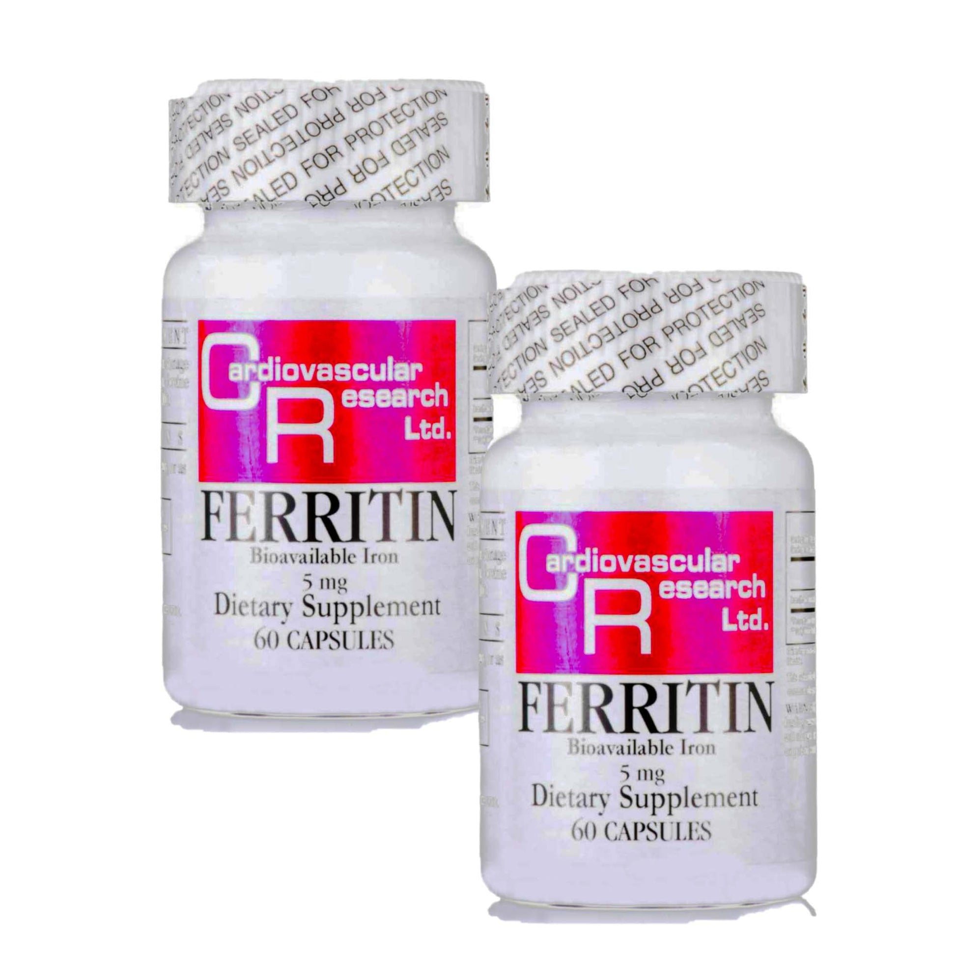 Cardiovascular Research Ferritin (bioavailable Iron) Capsules, 2 Count