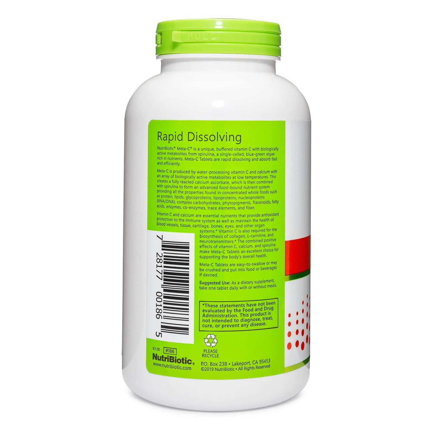 NutriBiotic Meta-C Tablets 250 Count