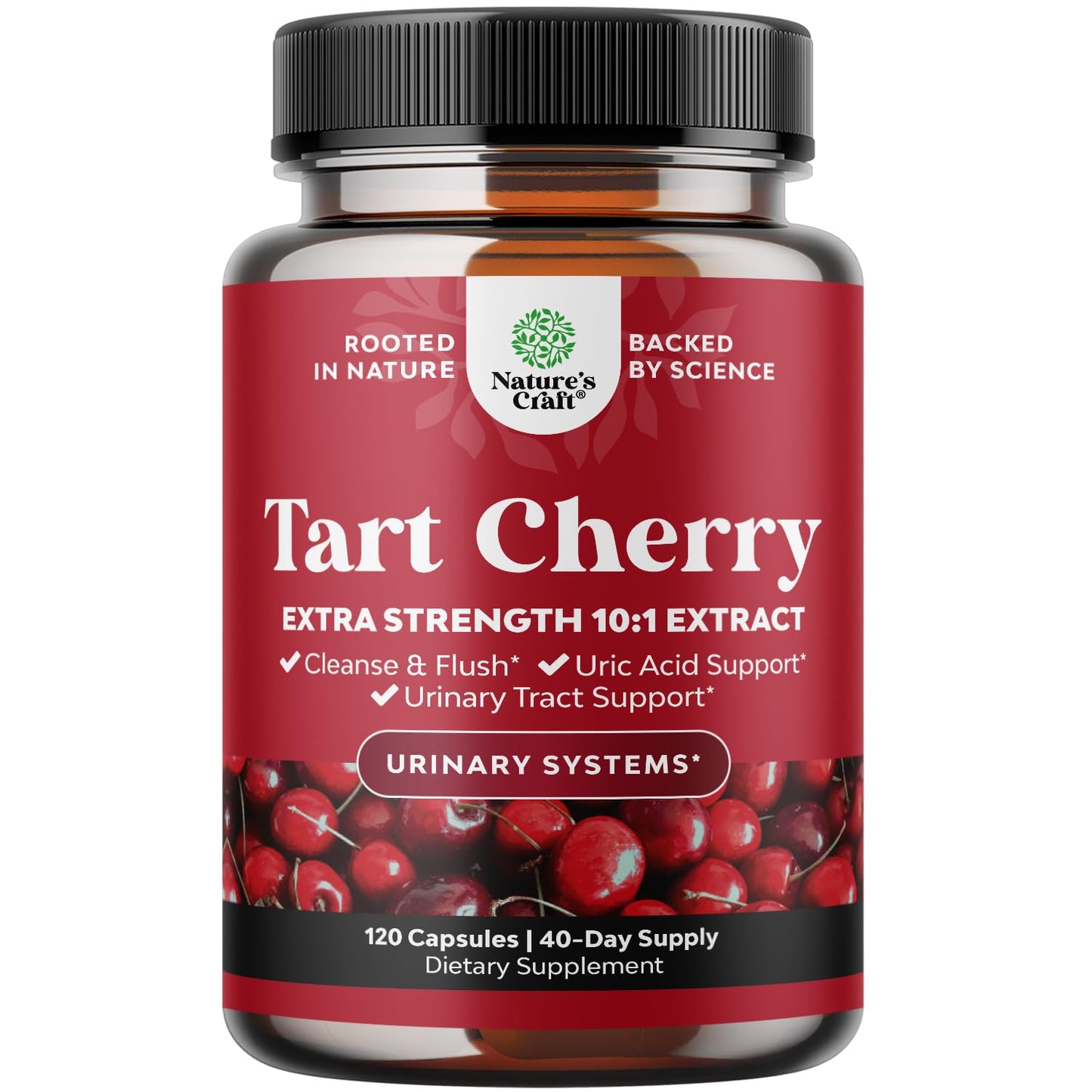 Natures Craft Extra Strength Tart Cherry Extract 120 Capsules