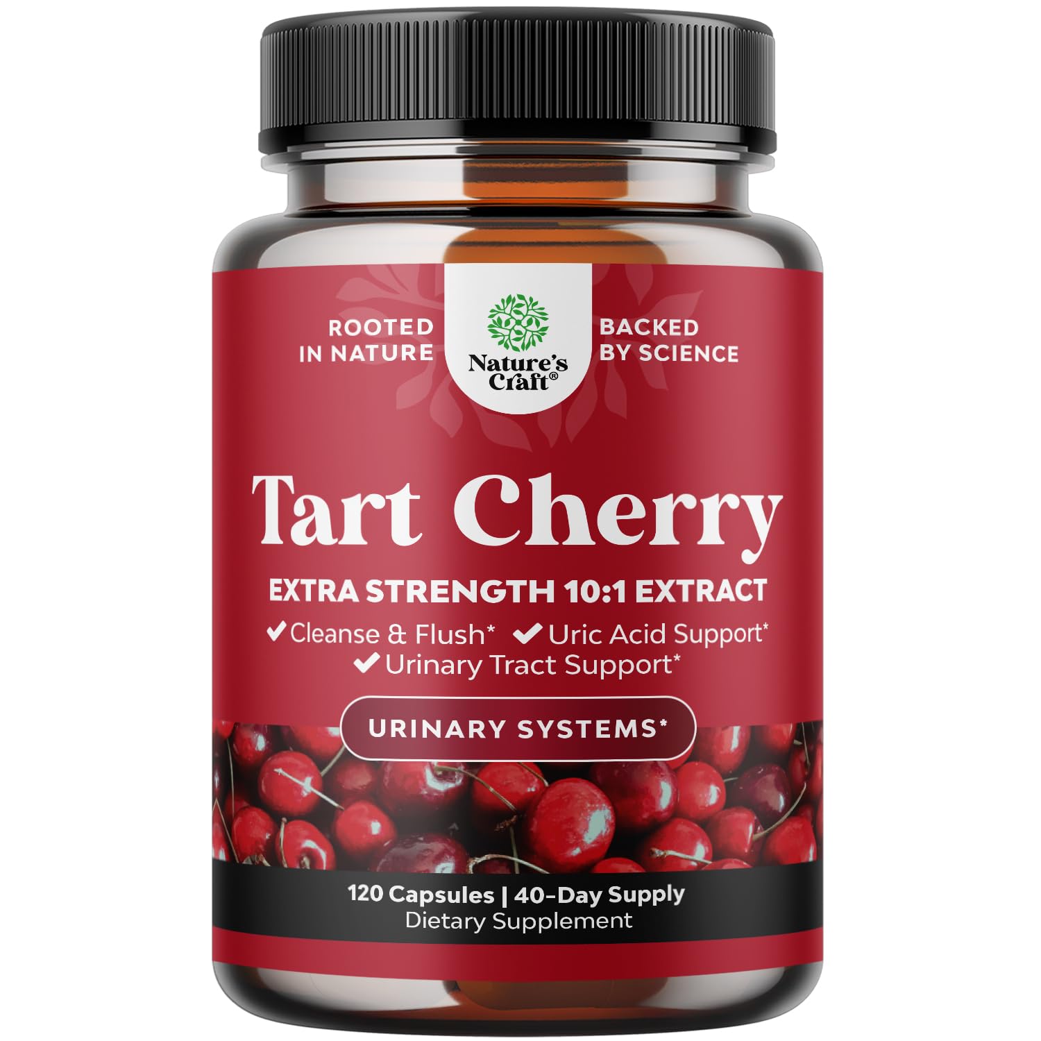 Natures Craft Extra Strength Tart Cherry Extract 120 Capsules