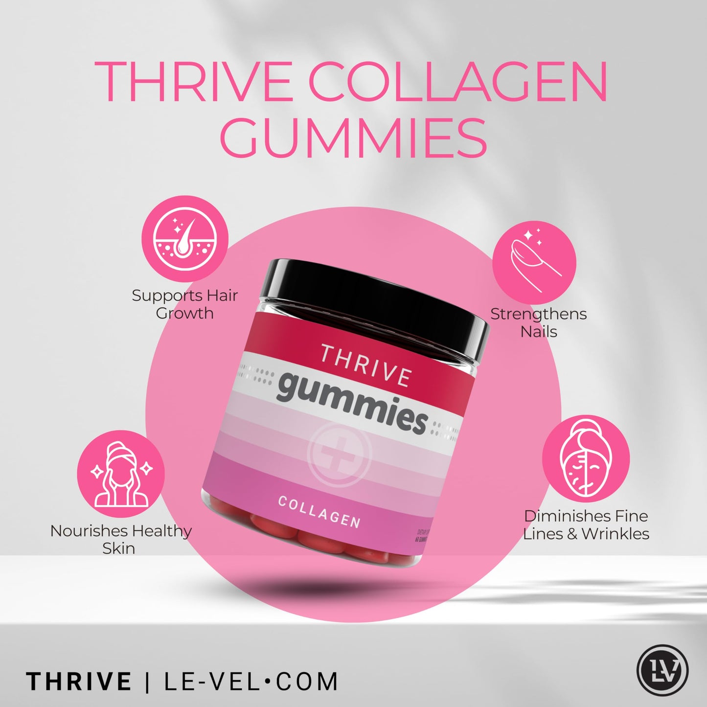 Le-Vel Thrive Collagen Gummies 60 Count