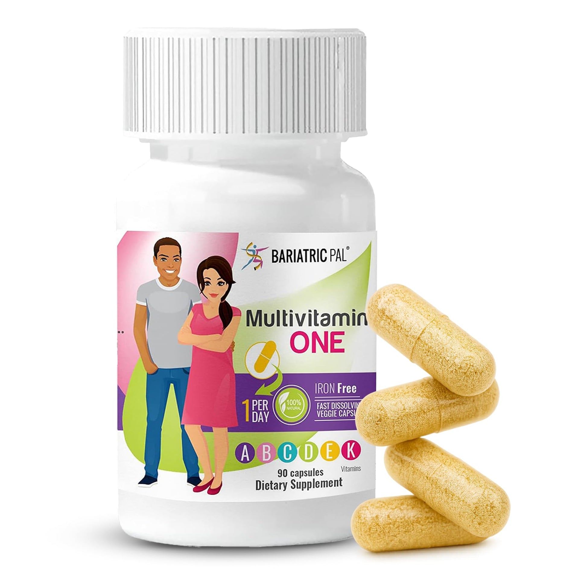 BariatricPal Multivitamin ONE 1 per Day Bariatric Multivitamin Capsule 90 Count