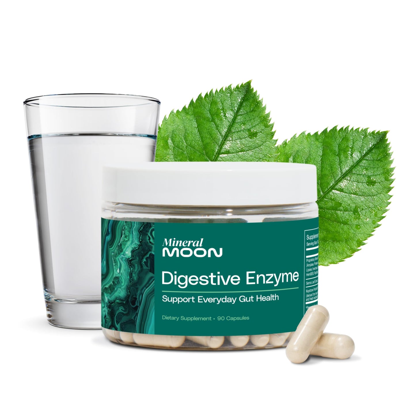Mineral Moon Innerspace Flora Premium Digestive Enzymes for Men and Women Capsules 90
