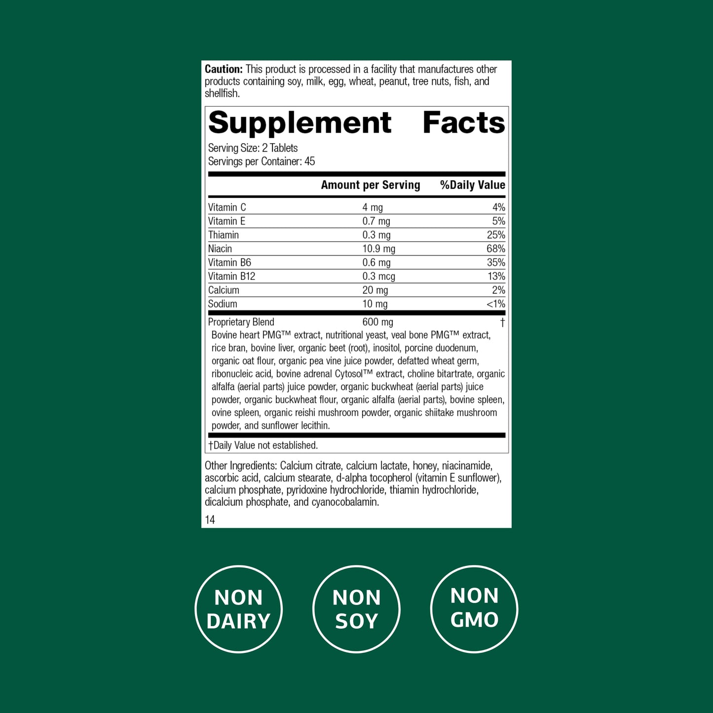 Standard Process Inc. Vasculin Tablets 90 Count