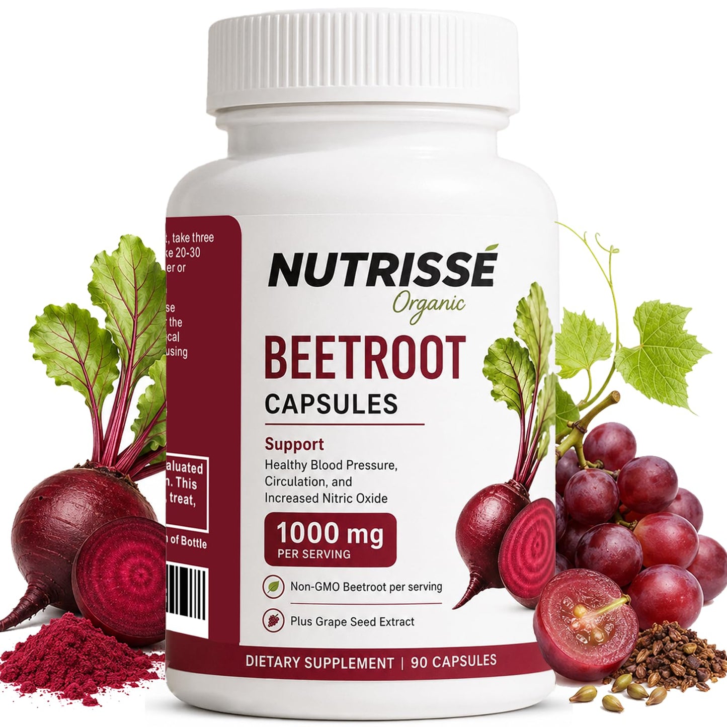 Nutrisse Organic Beetroot Capsules 90 Capsules