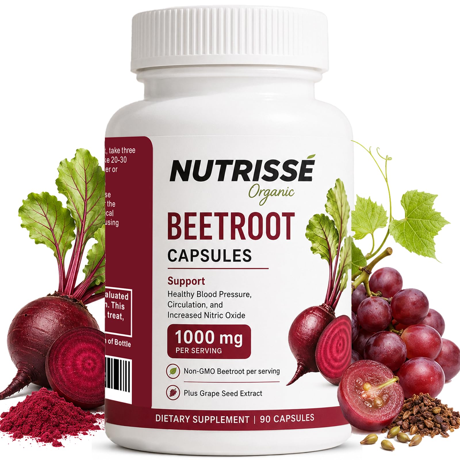 Nutrisse Organic Beetroot Capsules 90 Capsules
