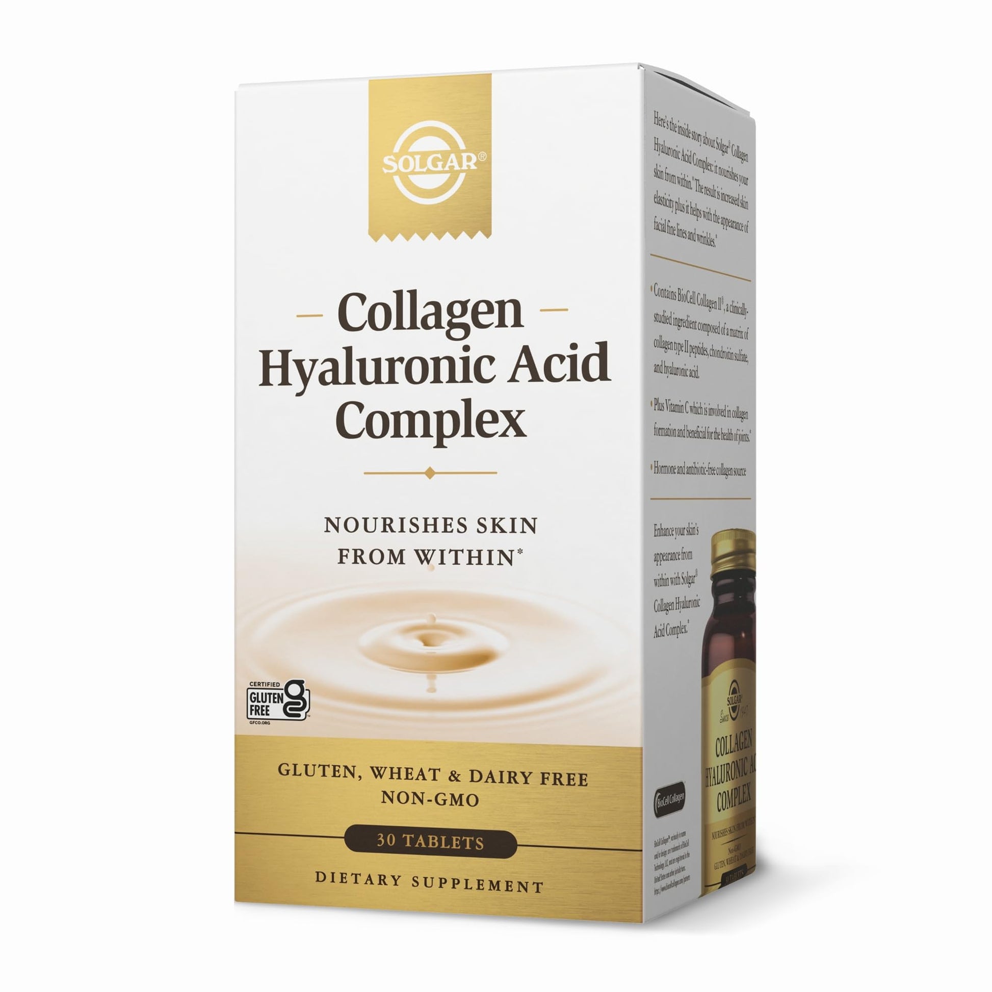 Solgar Collagen Hyaluronic Acid Complex Tablets 30