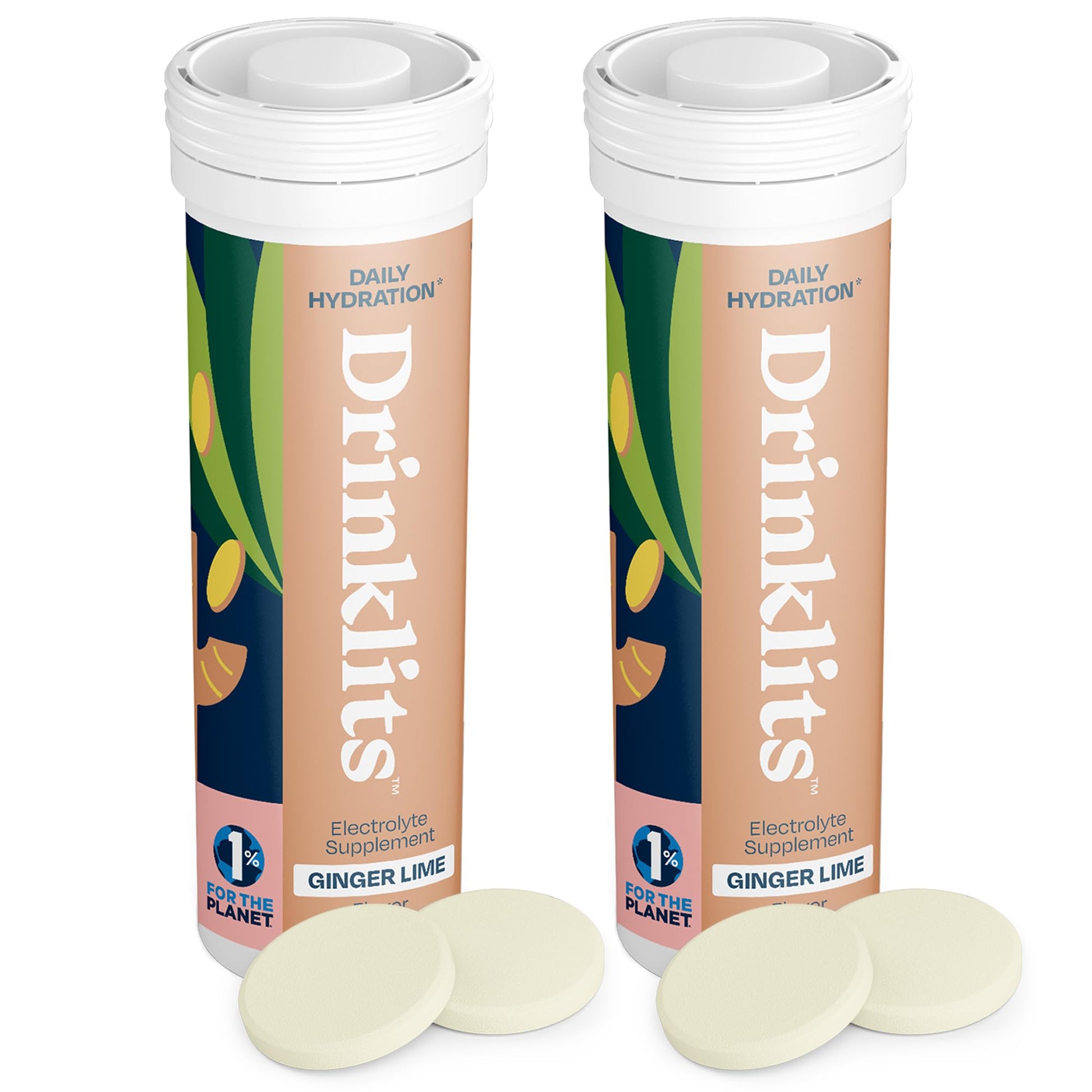 Drinklits Ginger-Lime Daily Hydration Tablets, Tablet, 20 Tablets