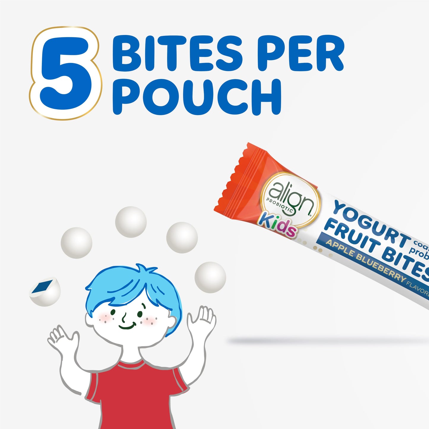 Align Probiotic Kids Yogurt Coated Probiotic Fruit Bites Capsule 105 Count