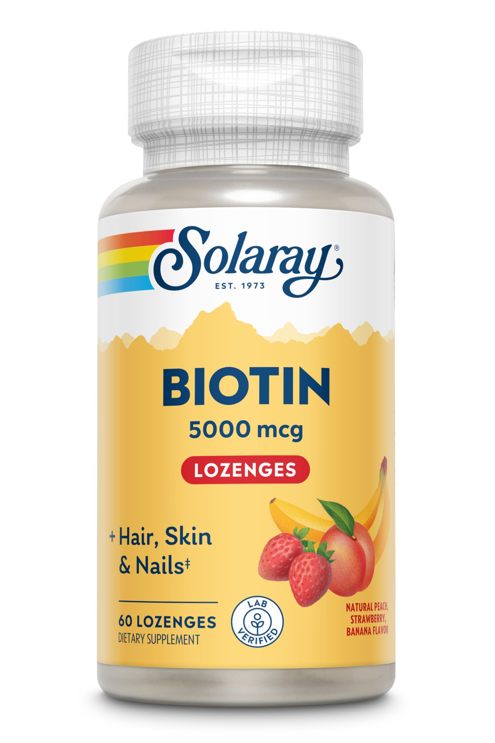 SOLARAY Biotin 5000 mcg Lozenges 60
