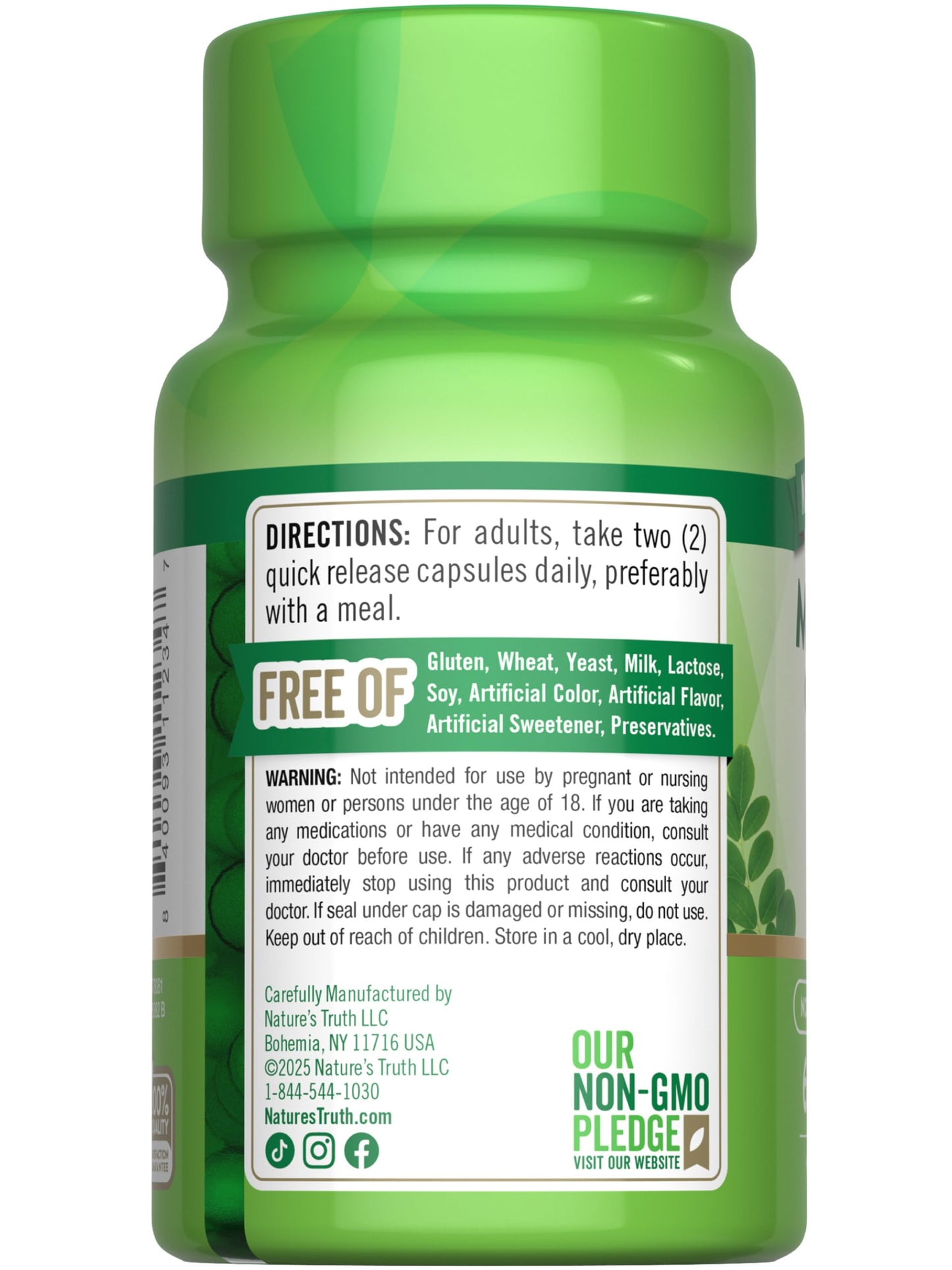 Nature's Truth Moringa Oleifera Capsule 60 Count