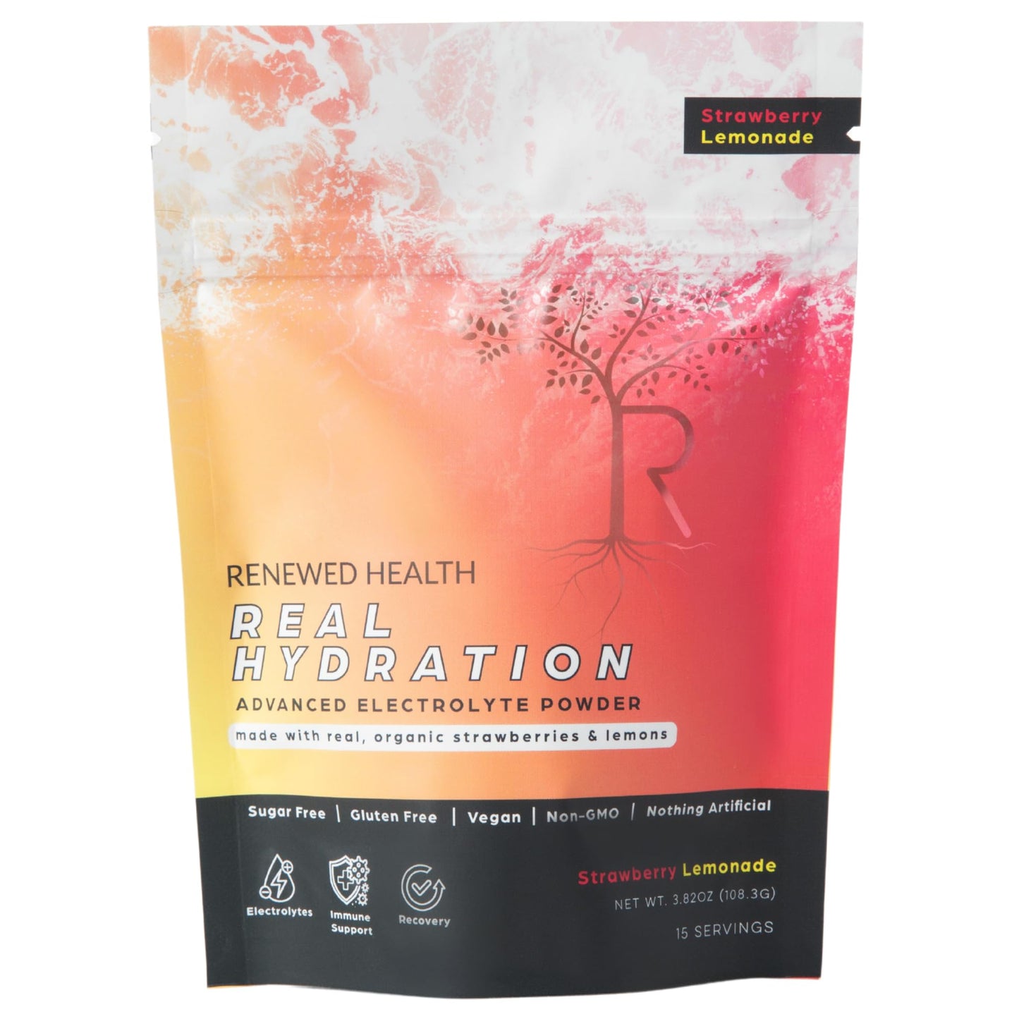 Renewed Health Real Hydration Advanced Electrolyte Powder 3.82 Ounce