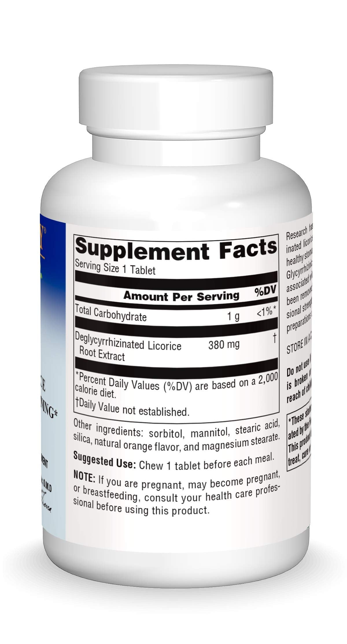 Planetary Herbals DGL Licorice Tablets, 100 Count