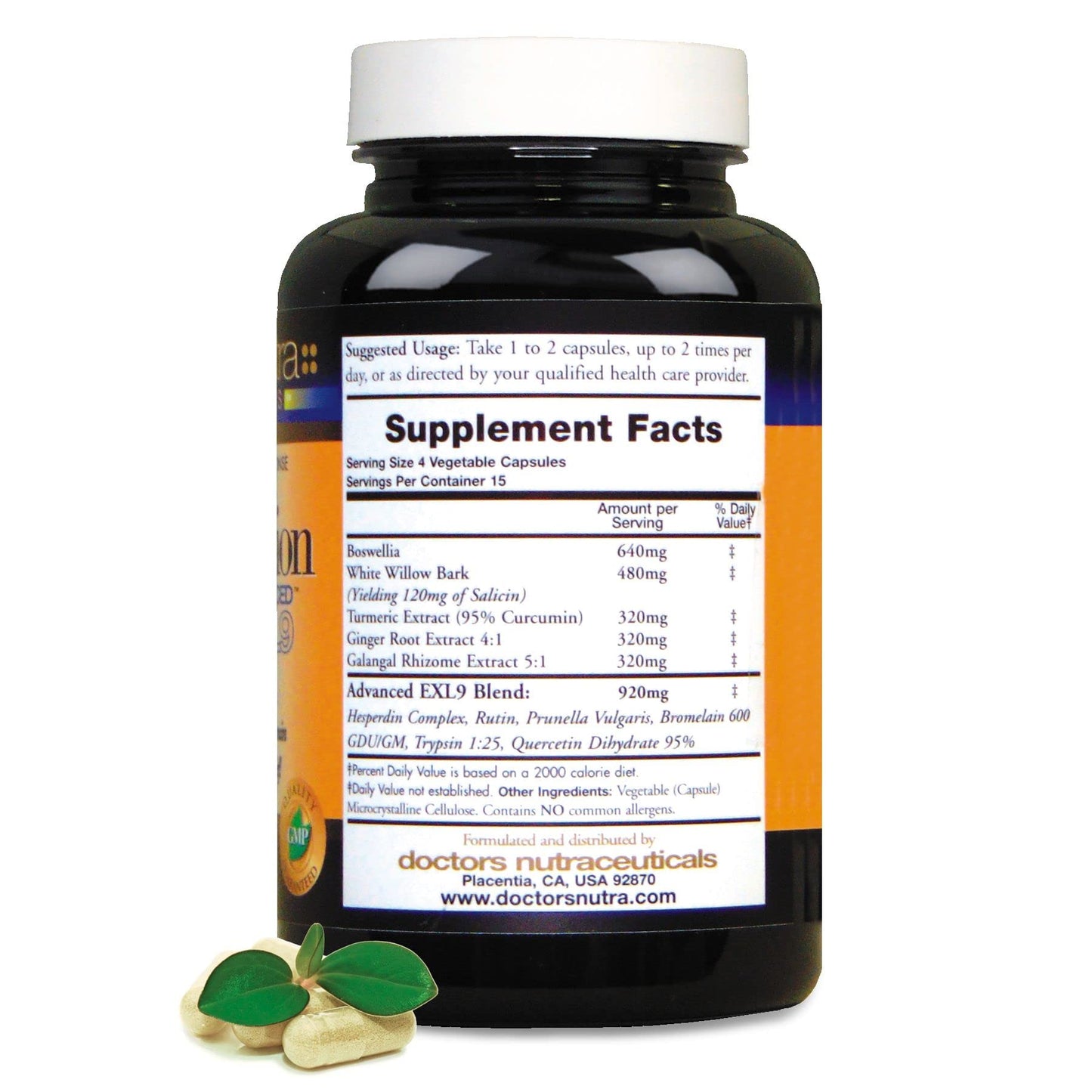 Doctors Nutra Nutraceuticals InflamEzze Capsules 120 Count