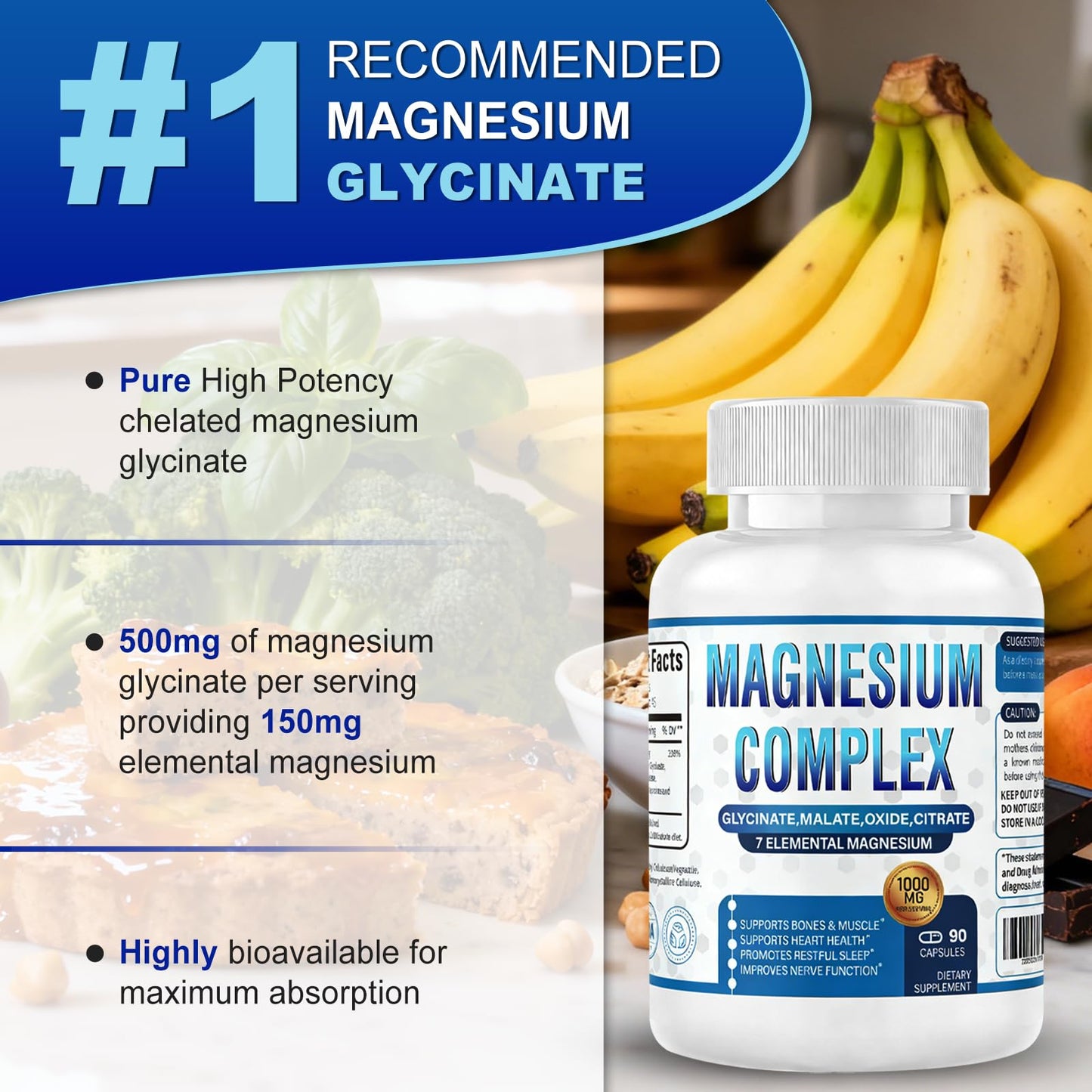 CURIPLAYA Magnesium Complex 7 Forms Capsule, 90 Capsules