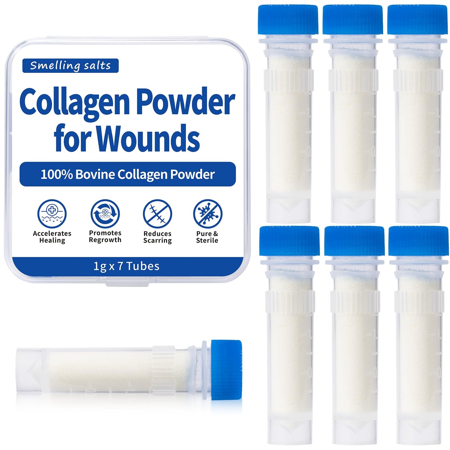 ProPectalin Collagen Powder for Wounds, Powder, Pack of 7, 0.24 oz