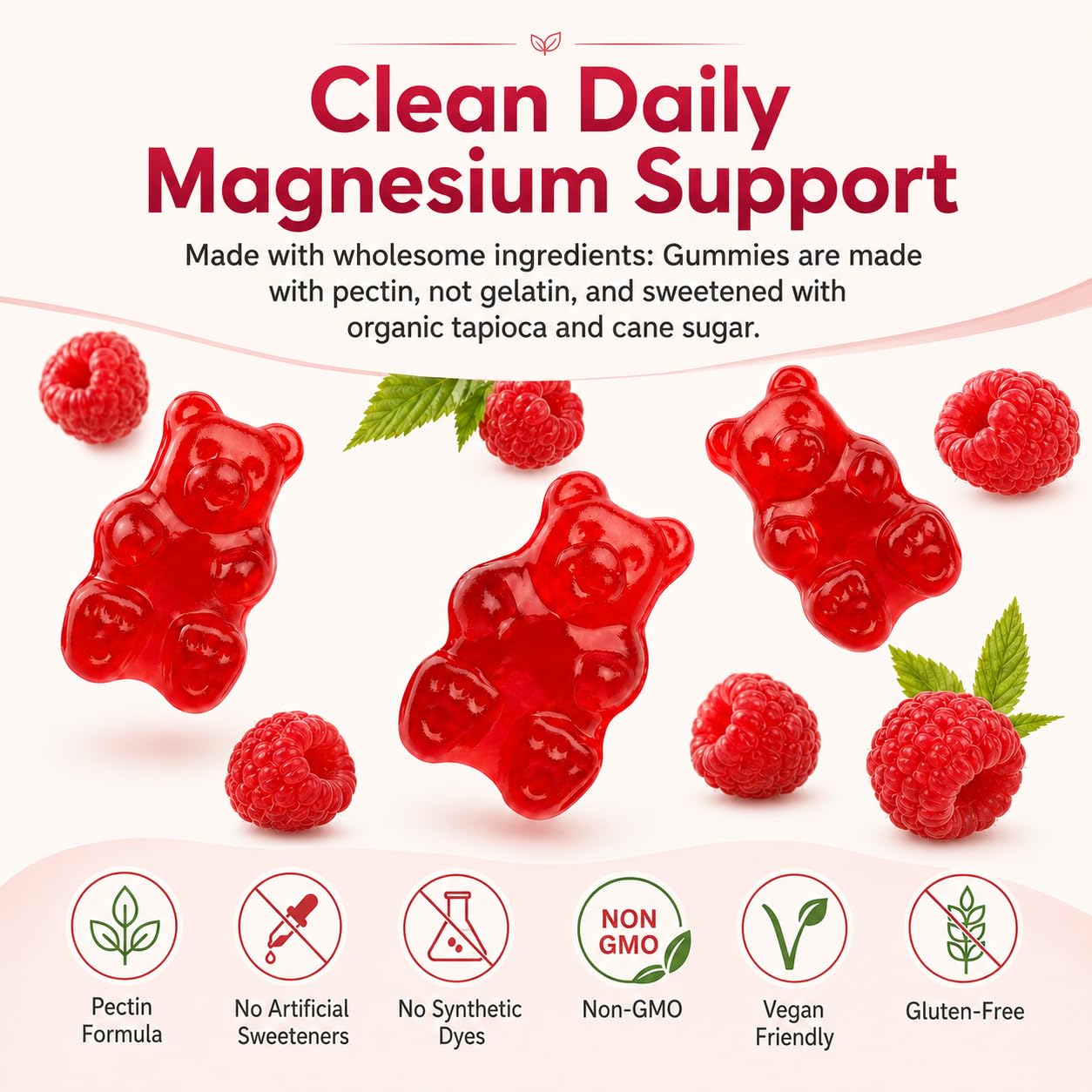 Cofure Magnesium Glycinate, Malate, Citrate Gummies, 120 Count
