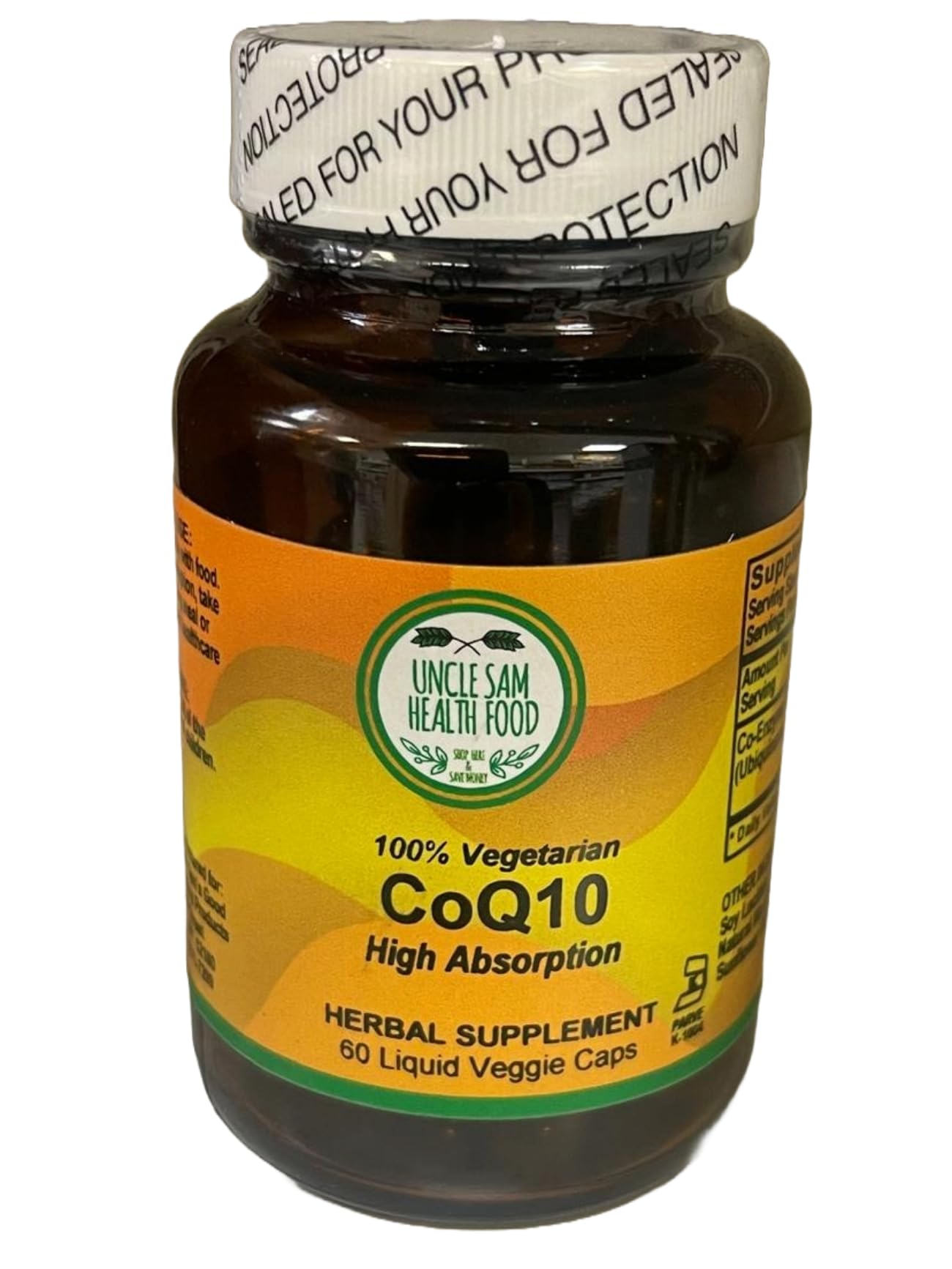 Uncle Sams Health Food Premium CoQ10 100mg Capsule 1 Count