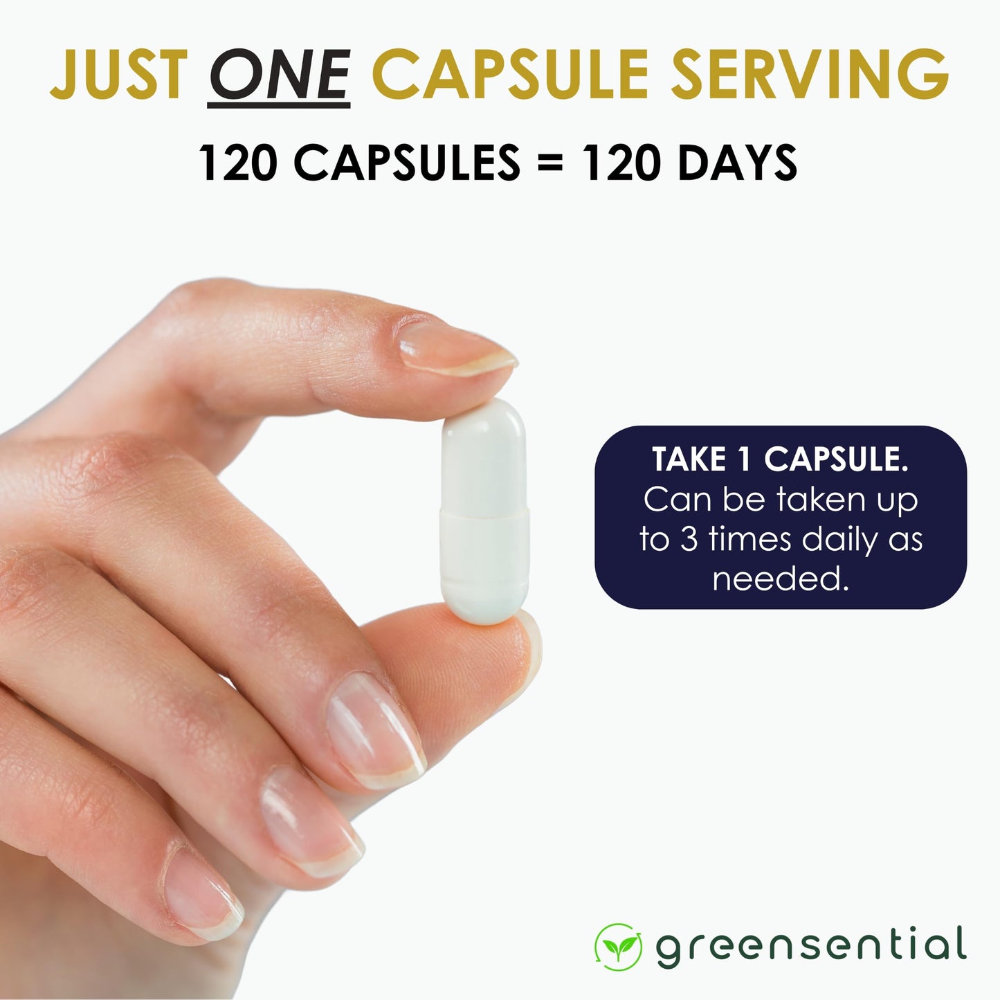 Greensential Magnesium Glycinate Capsules 120