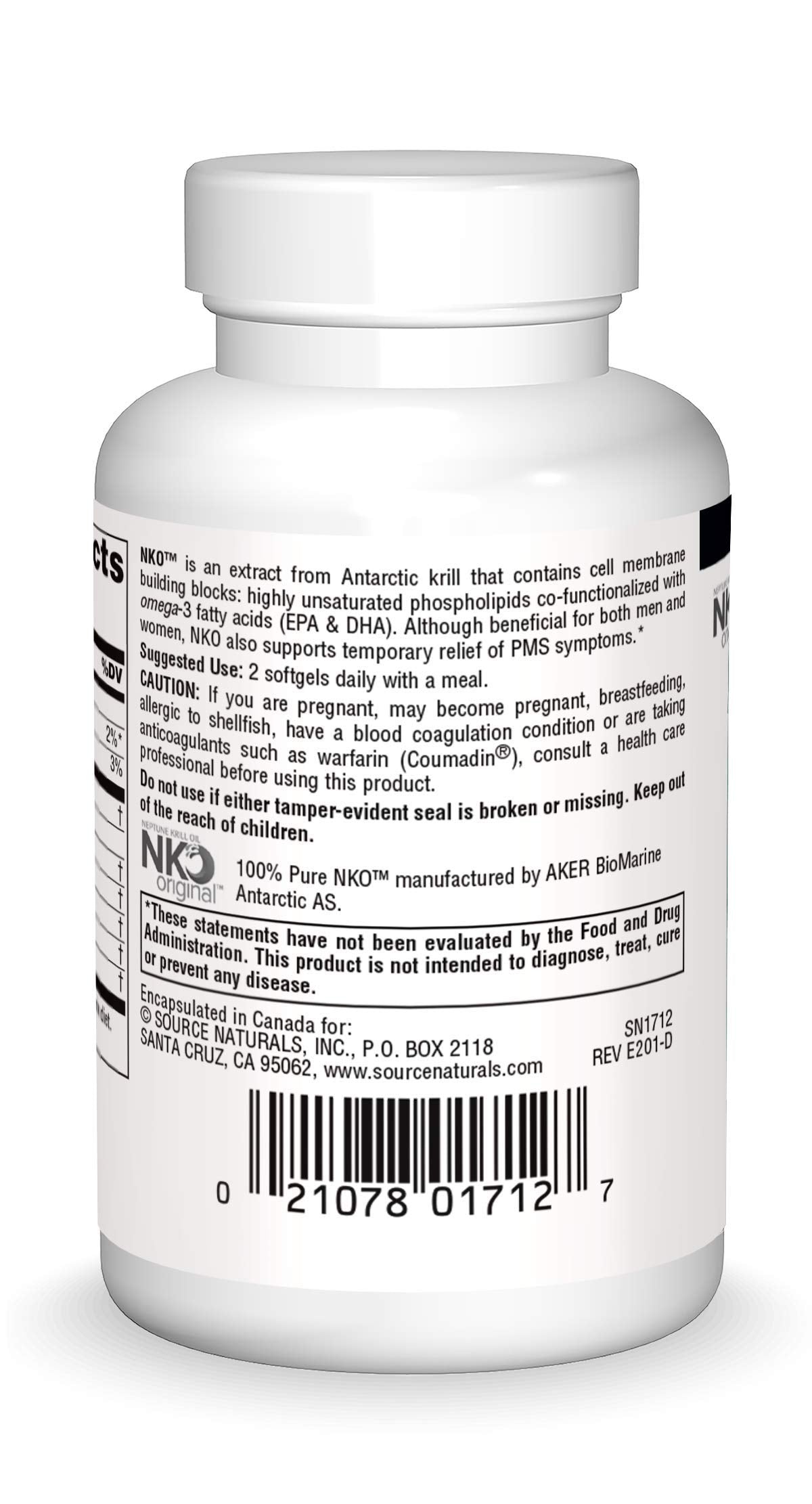Source Naturals NKO Neptune Krill Oil 500mg Softgels, 30 Count