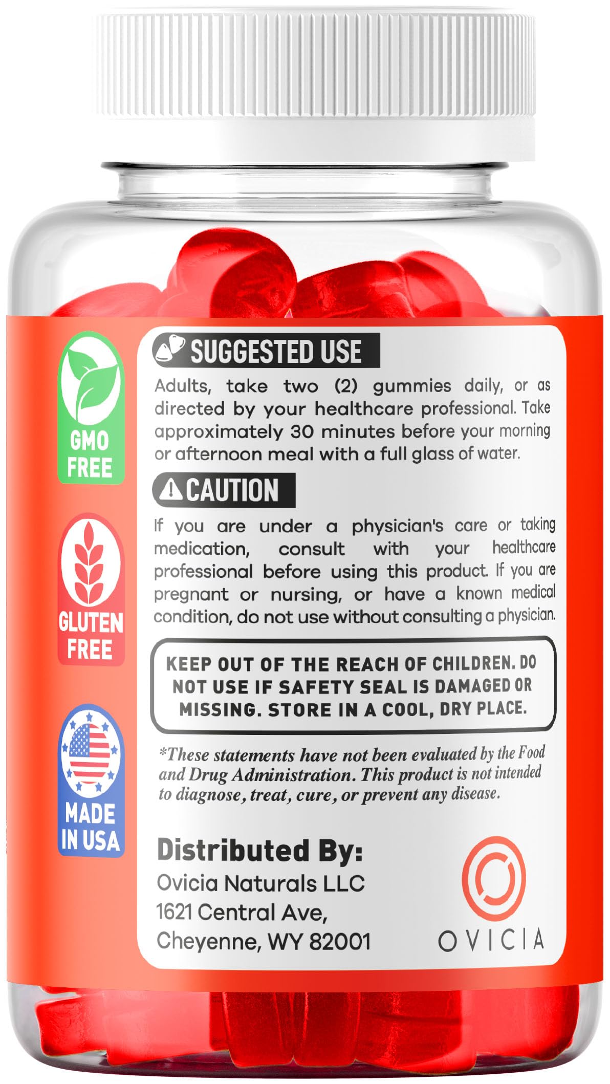 OVICIA Jelly Lean Gummies 120 Gummies