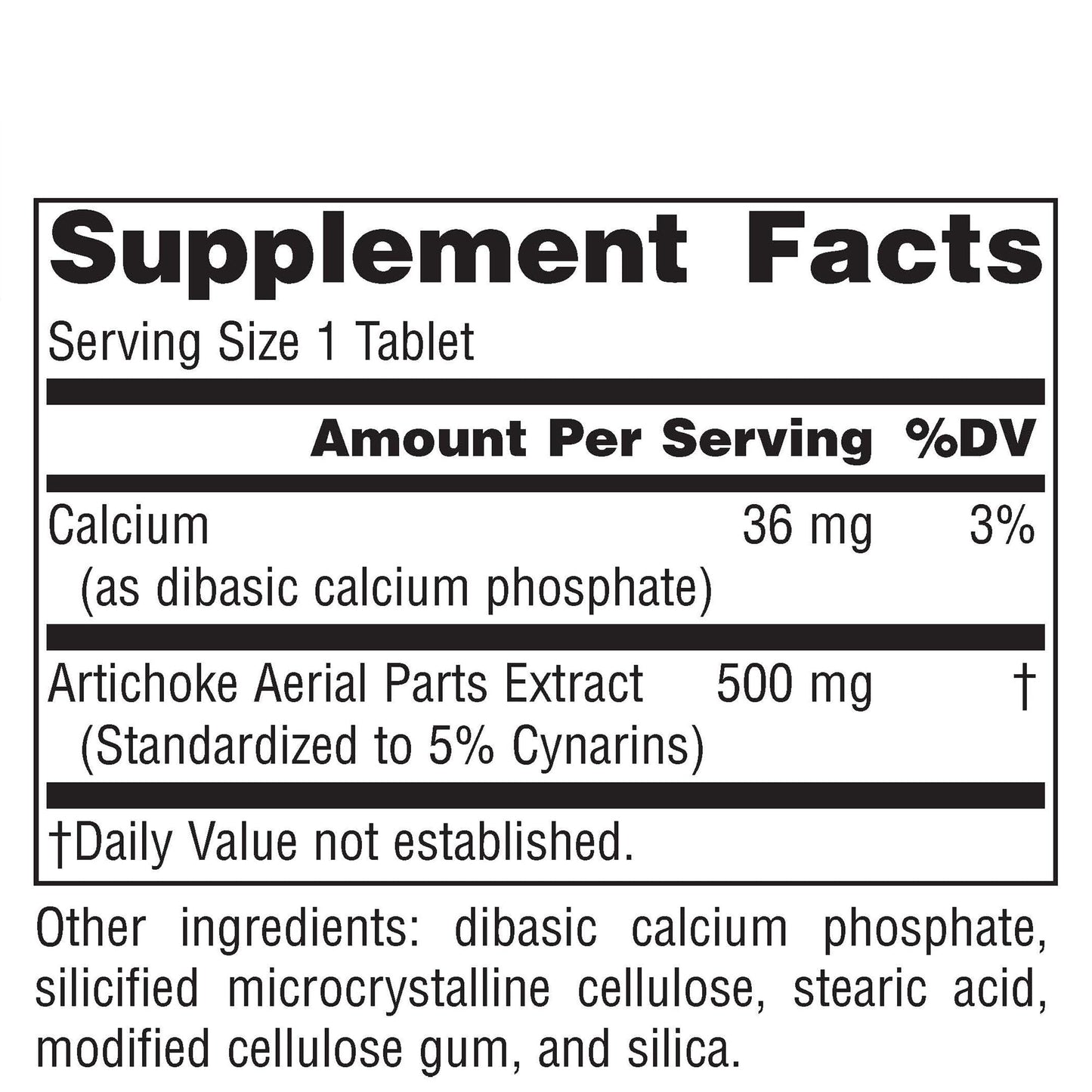 Source Naturals Artichoke Extract 500mg Tablet, 90 Tablets