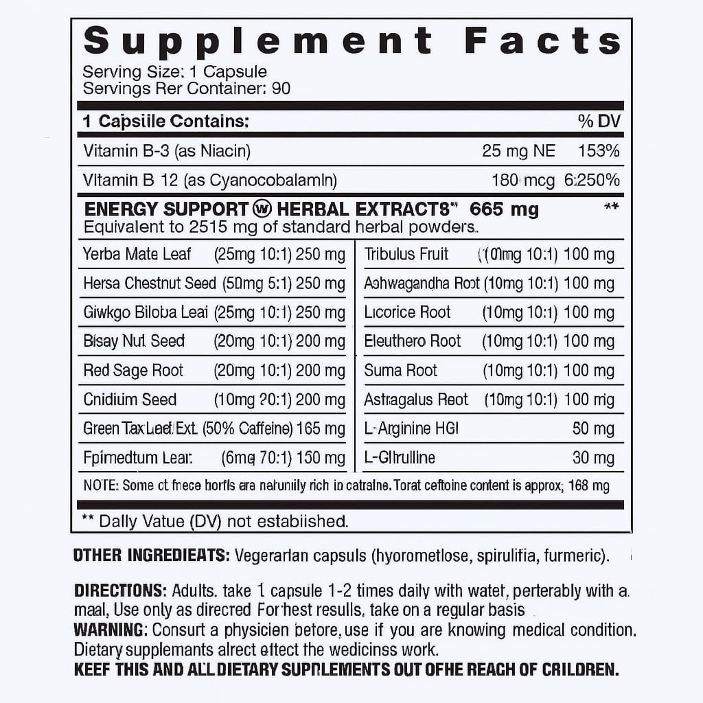 Fresh Start Vitamins Super Energy Plus Multi Vitamin Capsule 1 Count