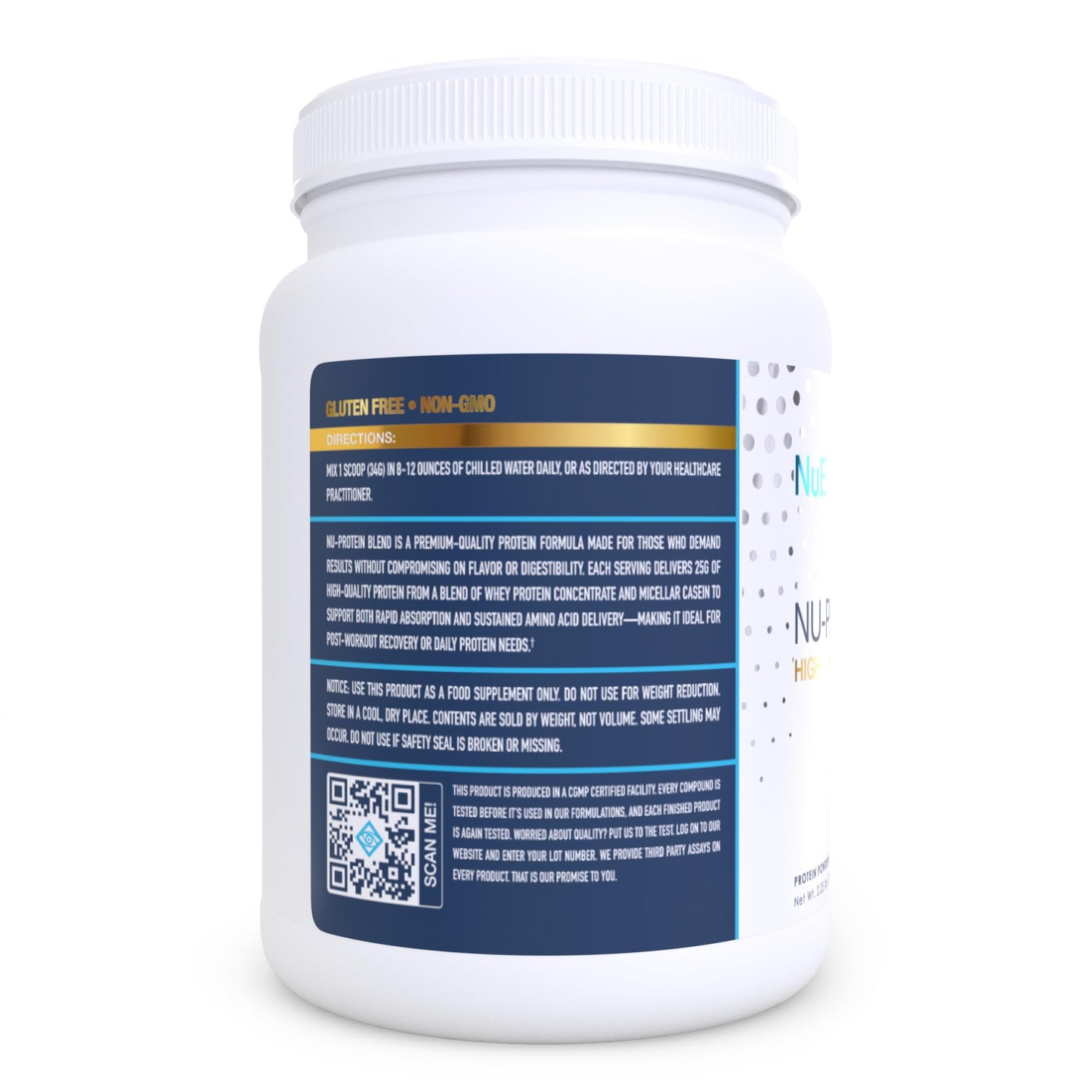 NuEthix Formulations Nu-Protein Blend Protein Powder 32 Servings