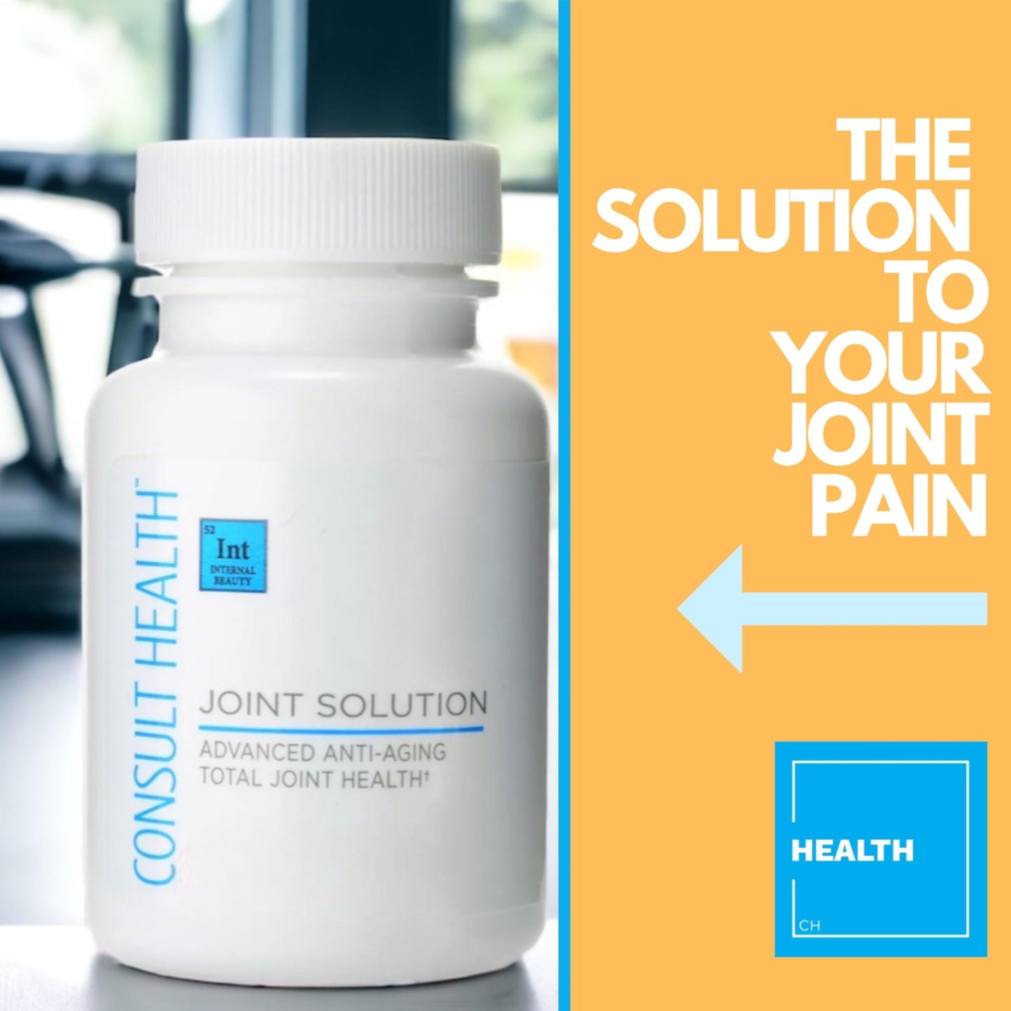 Consult Health Joint Solution Advanced Anti-Aging Total Joint Health Dietary Supplement with UC Type 2 Collagen, Hyaluronic Acid, Curcumin for Maximum Flexibility and Reducing Discomfort Capsules, 30 Count
