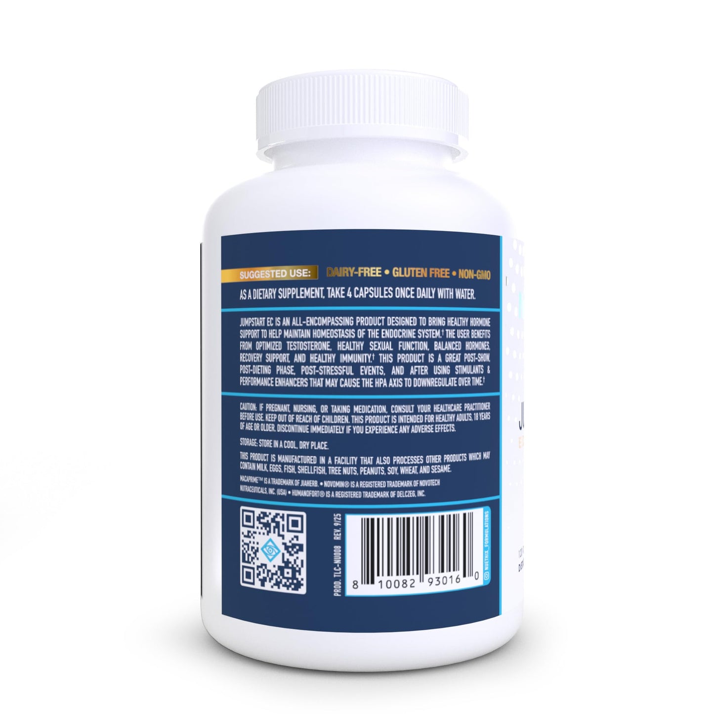 NuEthix Formulations Jumpstart EC Endocrine System Homeostasis Dietary Supplement 120 Capsules