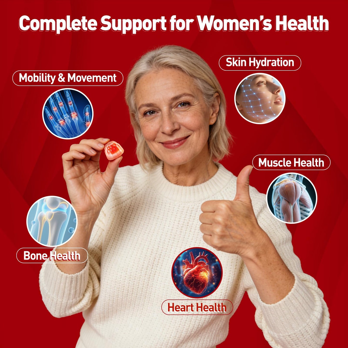 Yutiny Calcium Supplement for Women Gummies 1200 mg, 60 Count