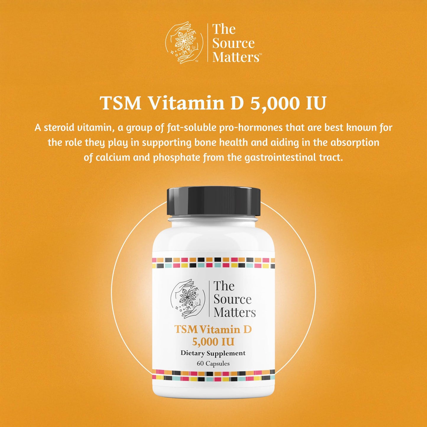 The Source Matters Vitamin D3 Capsule 60 Count