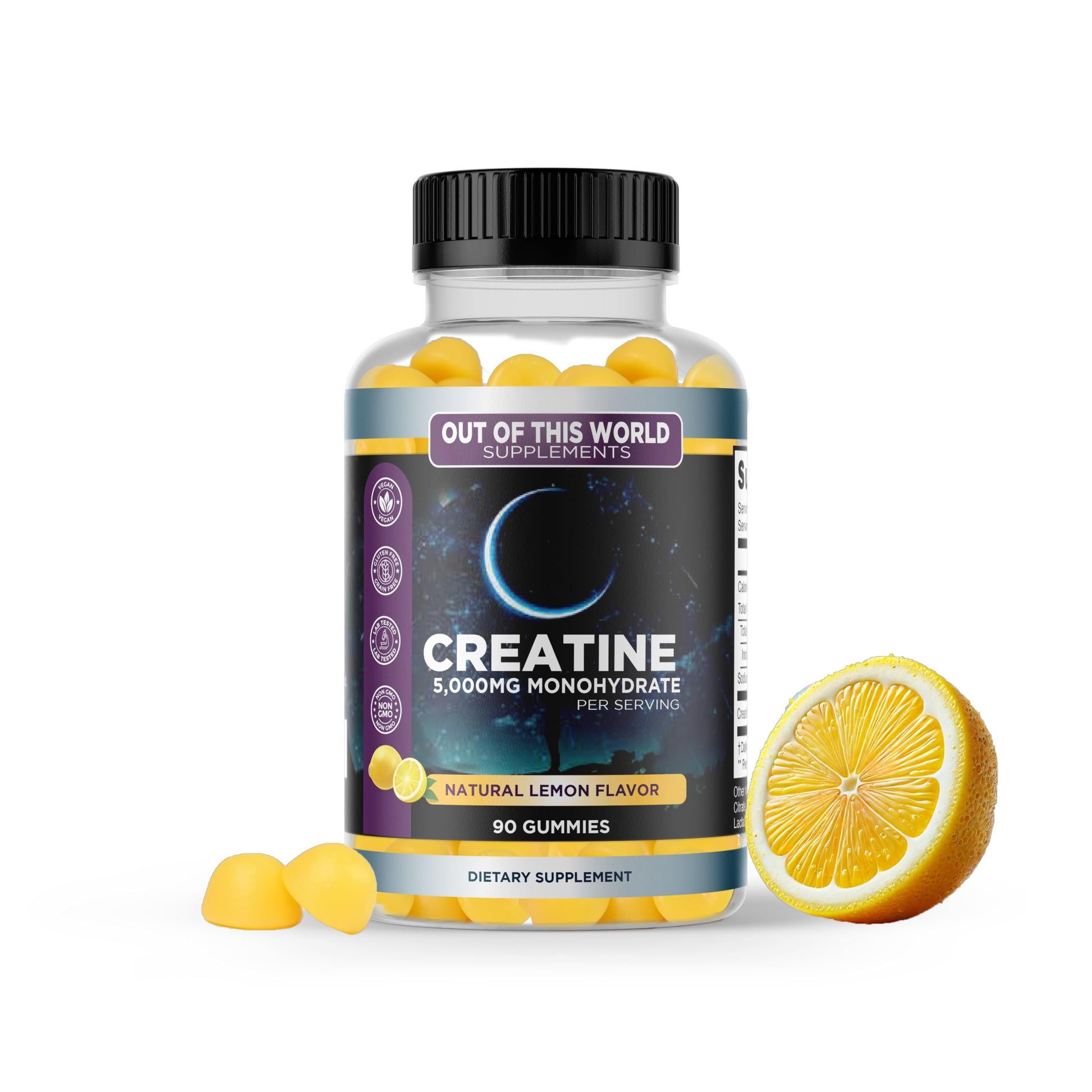 Out of This World Supplements Creatine Monohydrate Gummies, 90 Gummies