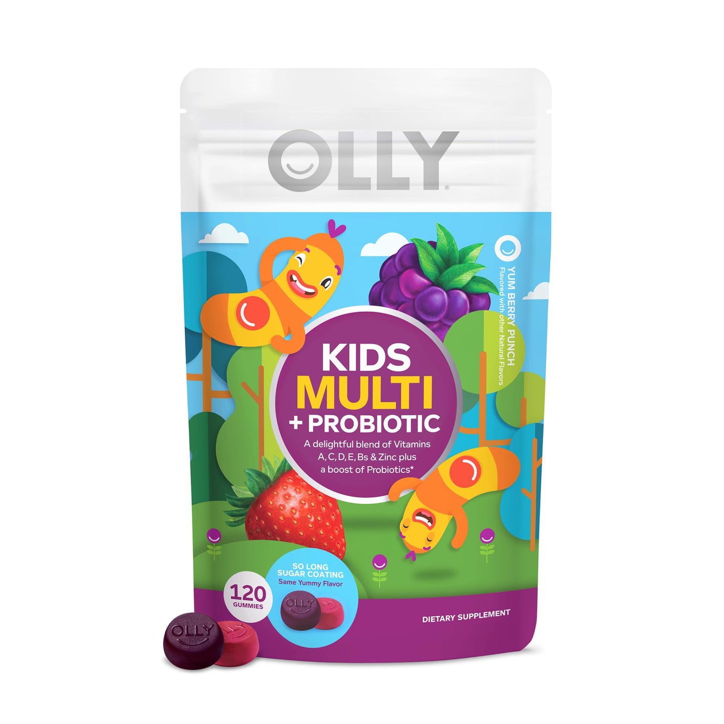 OLLY Kids Multivitamin + Probiotic and Sleep Gummies, 170 Count