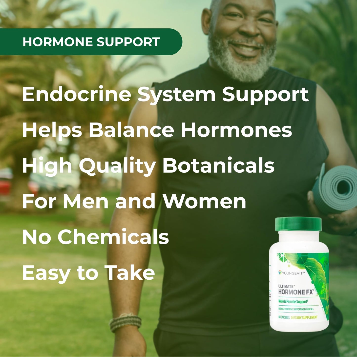 Youngevity Ultimate Hormone FX Hormone Support Supplement, 60 Capsules